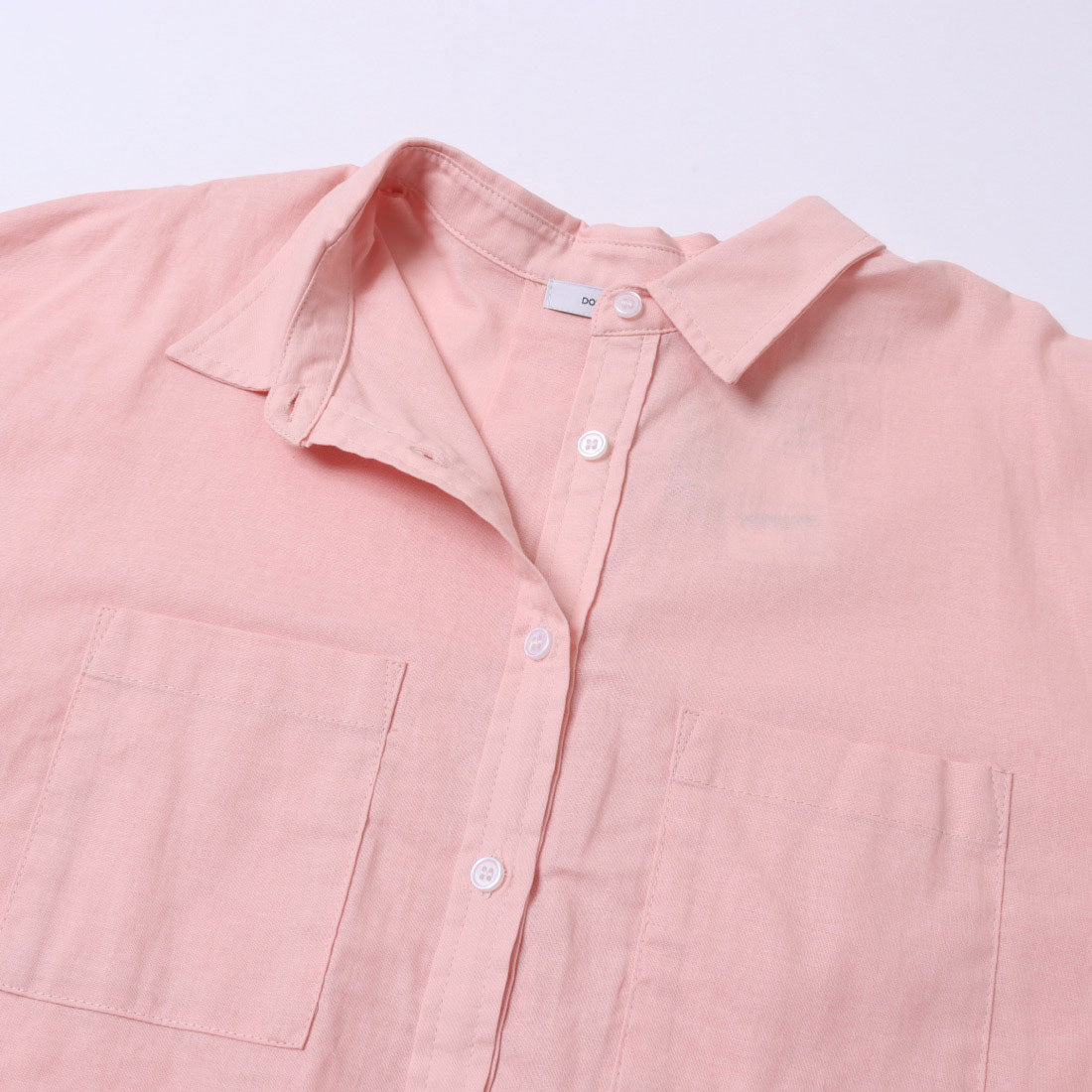 ドゥ アルシーヴ DOUX ARCHIVES コットンリネンシャツ （PINK） PINK