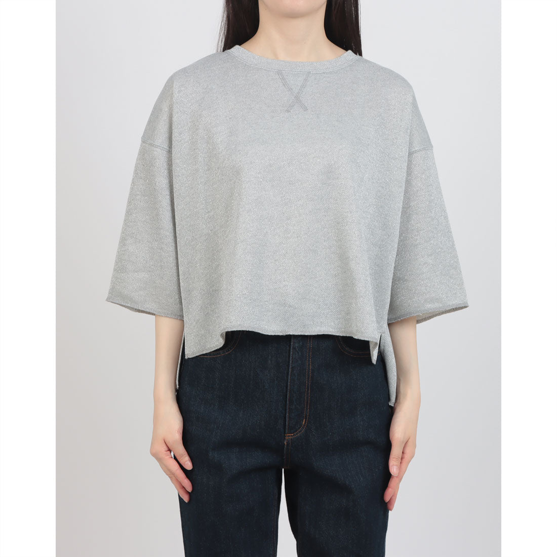 ドゥ アルシーヴ DOUX ARCHIVES ラメミニ裏毛プルオーバー （GRY） GRY
