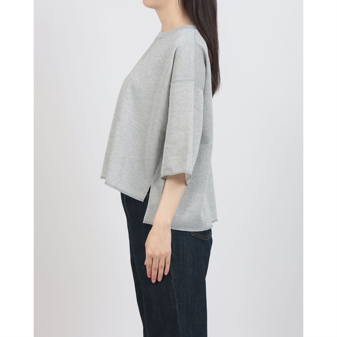 ドゥ アルシーヴ DOUX ARCHIVES ラメミニ裏毛プルオーバー （GRY） GRY