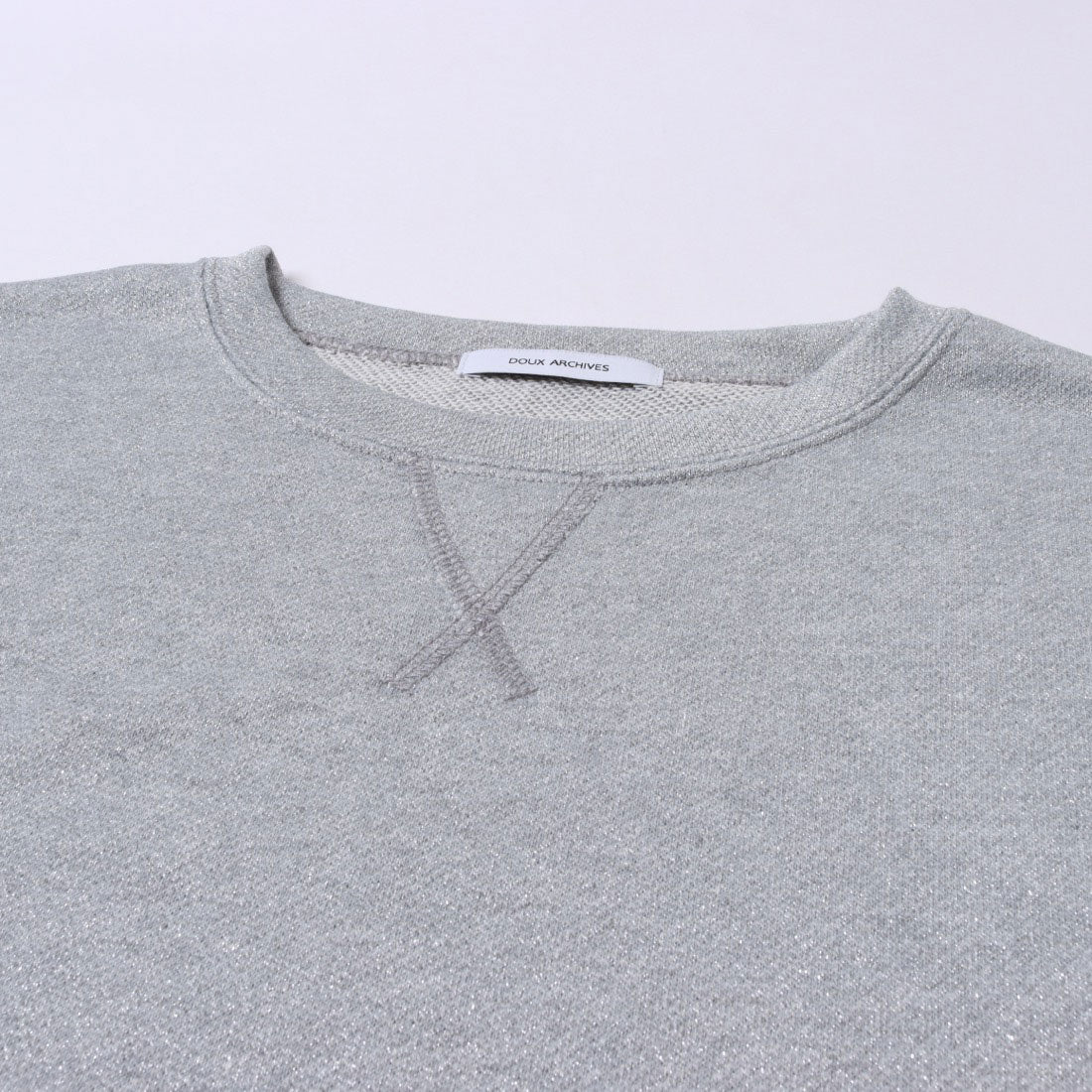 ドゥ アルシーヴ DOUX ARCHIVES ラメミニ裏毛プルオーバー （GRY） GRY
