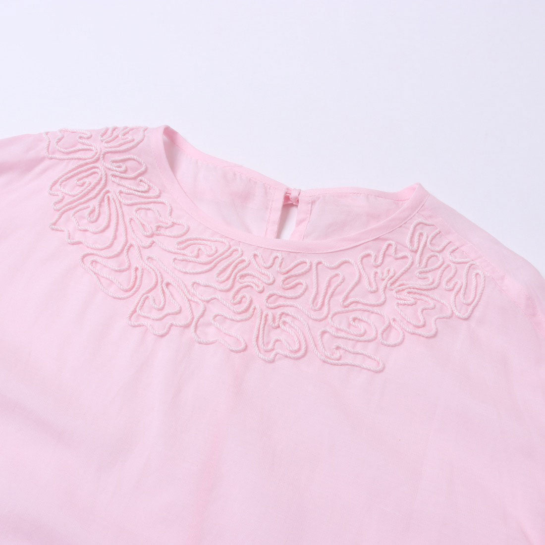 ドゥ アルシーヴ DOUX ARCHIVES シアーボイル刺繍ブラウス （PPL） PPL