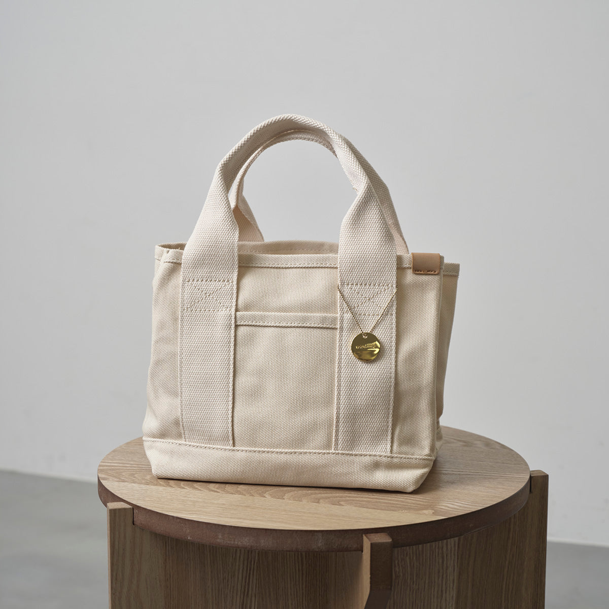 ドットアンドストライプ DOT&STRIPE キャンバス仕切りミニトート （NATURAL） NATURAL