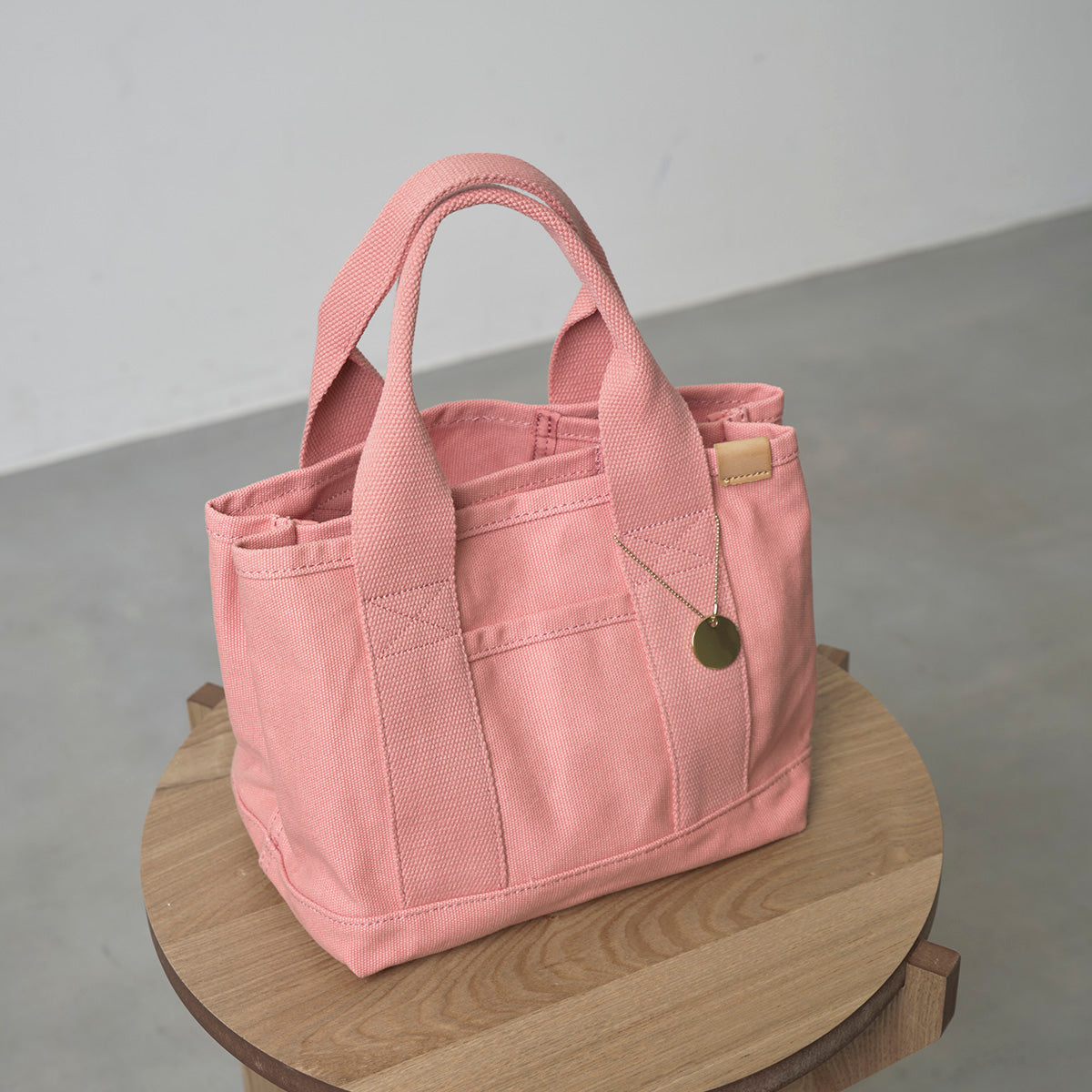 ドットアンドストライプ DOT&STRIPE キャンバス仕切りミニトート （PINK） PINK