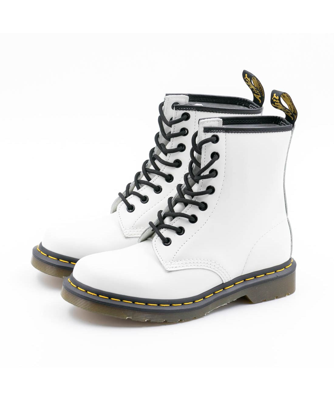 ドクターマーチン Dr.Martens 8HOOL 8EYE BOOTS 8ホール 1460 ブーツ 定番 ショートブーツ WHITE STITCH,WHITE SMOOTH(10072100)