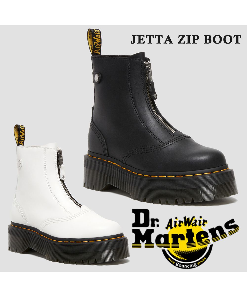 ドクターマーチン Dr.Martens Dr.Martens ドクターマーチン  27656001 27656100  JETTA ZIP BOOT ジェッタ  ジップ ブーツ  （27656001_BLACK） 27656001_BLACK