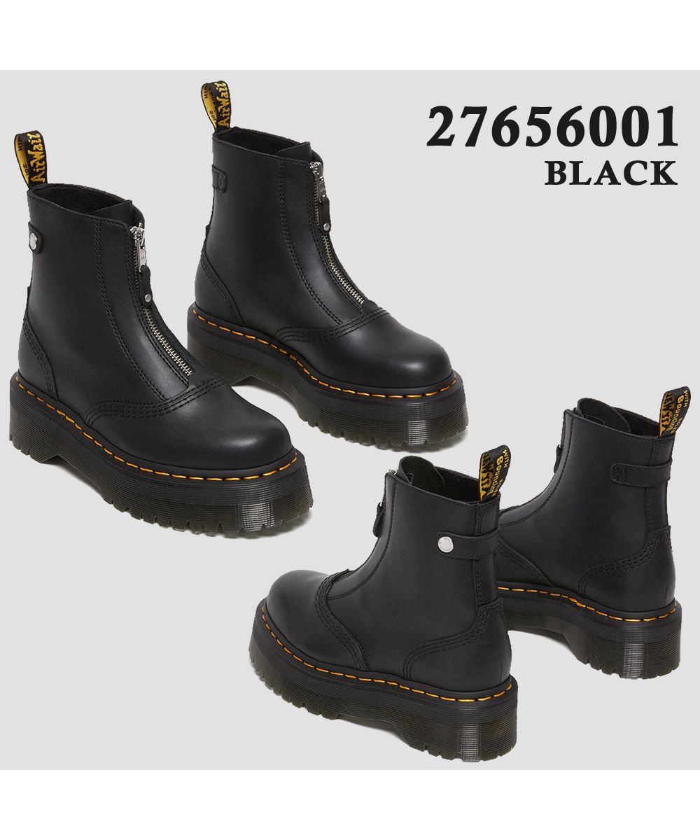 ドクターマーチン Dr.Martens Dr.Martens ドクターマーチン  27656001 27656100  JETTA ZIP BOOT ジェッタ  ジップ ブーツ  （27656001_BLACK） 27656001_BLACK