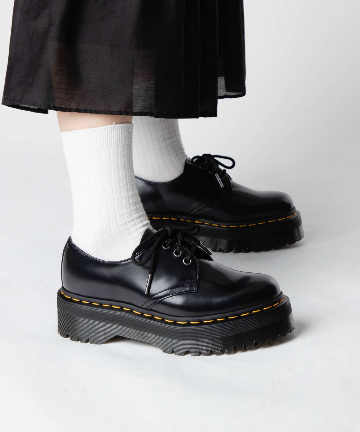 靴 Dr.Martens 1461 QUAD UK3 25567001 Dr. Martens Dr. Martens 25567001 Loafer 1461 QUAD 3-Hole