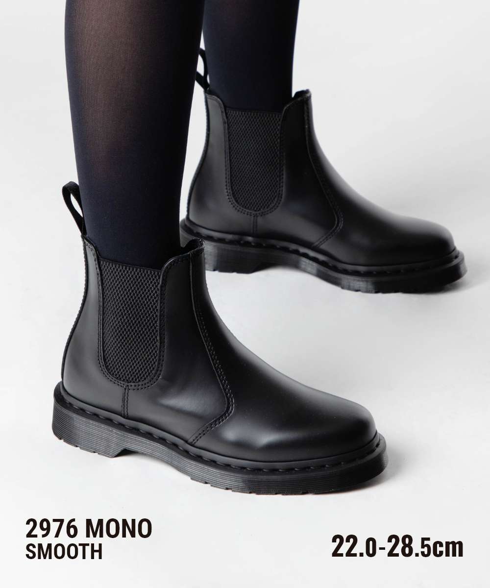 ドクターマーチン Dr.Martens ドクターマーチン Dr.Martens 25685001 ブーツ レディース メンズ シューズ チェルシーブーツ サイドゴア 2976 MONO レザー 本革 （ブラック） ブラック
