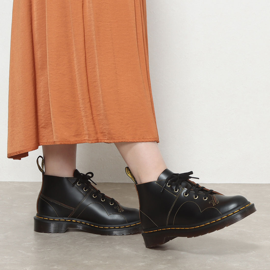 ドクターマーチン Dr.Martens レディース ブーツ CHURCH モンキーブーツ 16054001  (ブラック) ブラック