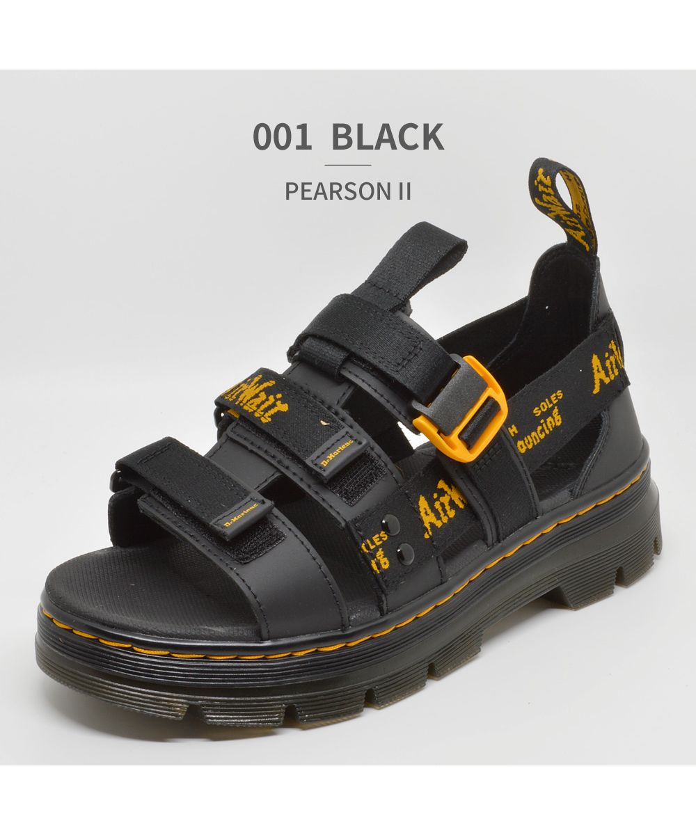 ドクターマーチン Dr.Martens レディース サンダル PEARSON II 30822001,ブラック