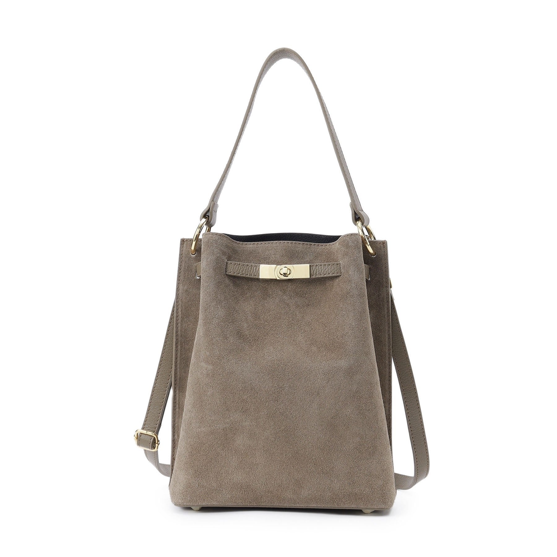 ドレステリア DRESSTERIOR MILOS（ミロス）スウェード金具付きショルダーバッグ （トープ(054)） トープ(054)