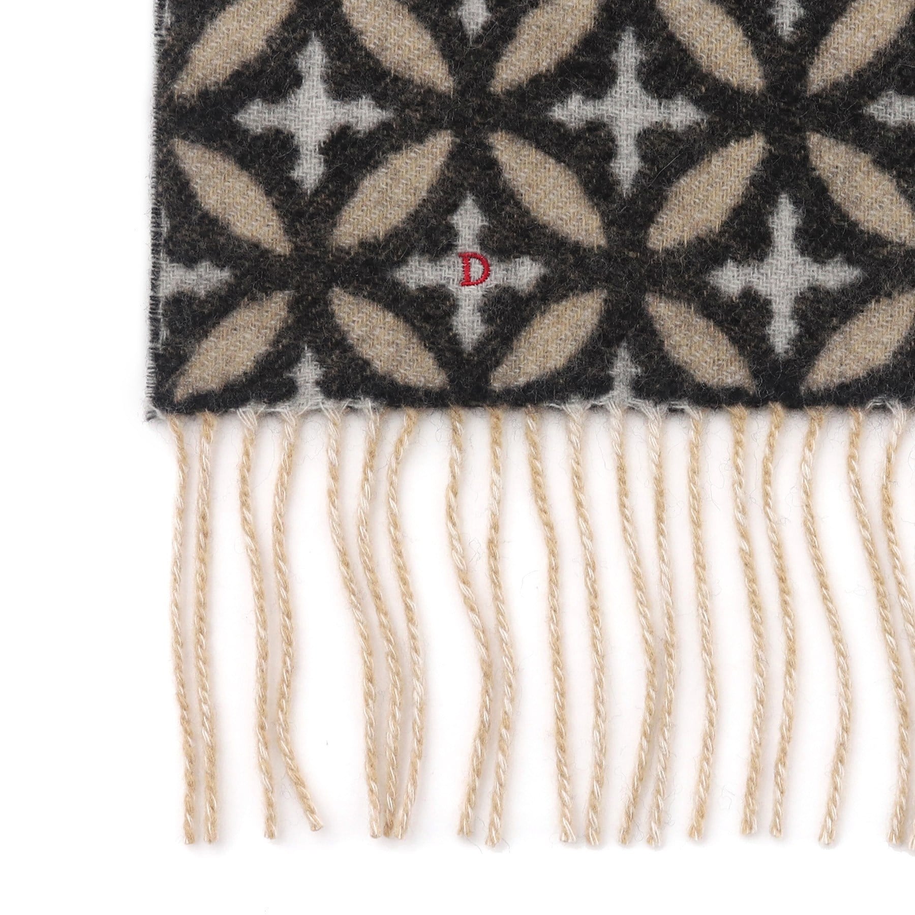 ドレステリア DRESSTERIOR オーバーラップサークル カシミヤマフラー （グレージュ(150)） グレージュ(150)