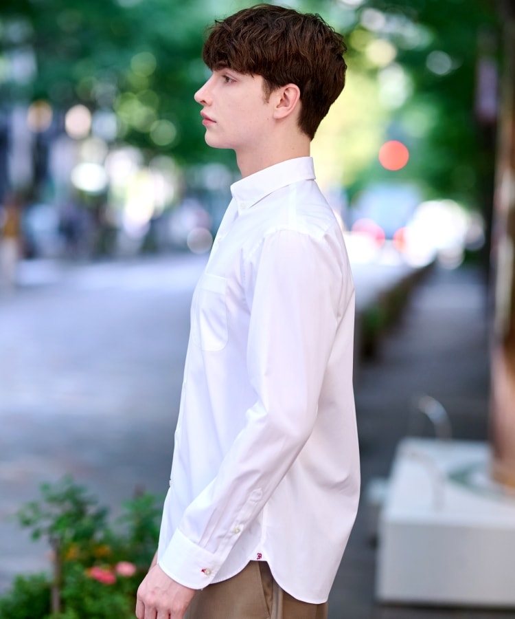 ドレステリア DRESSTERIOR SUPIMA COTTON ボタンダウンシャツ （ホワイト(001)） ホワイト(001)