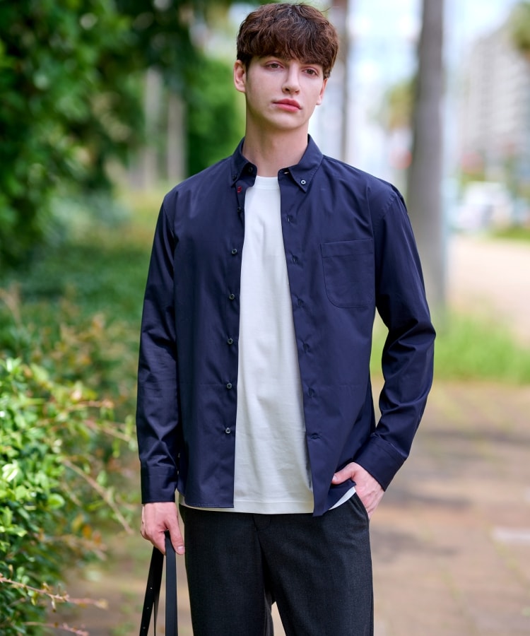 ドレステリア DRESSTERIOR SUPIMA COTTON ボタンダウンシャツ （ホワイト(001)） ホワイト(001)