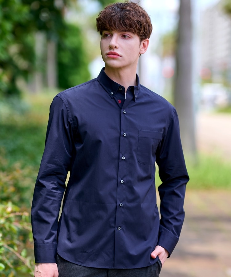 ドレステリア DRESSTERIOR SUPIMA COTTON ボタンダウンシャツ （ホワイト(001)） ホワイト(001)