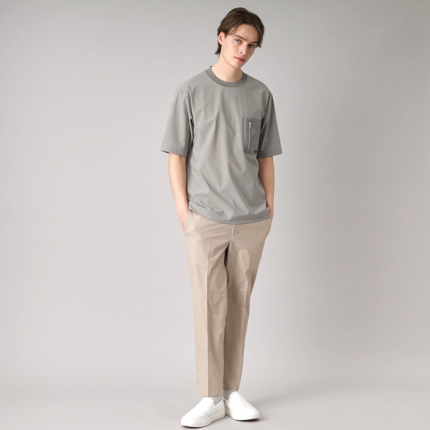ドレステリア DRESSTERIOR ハイストレッチ トリコットポケットT