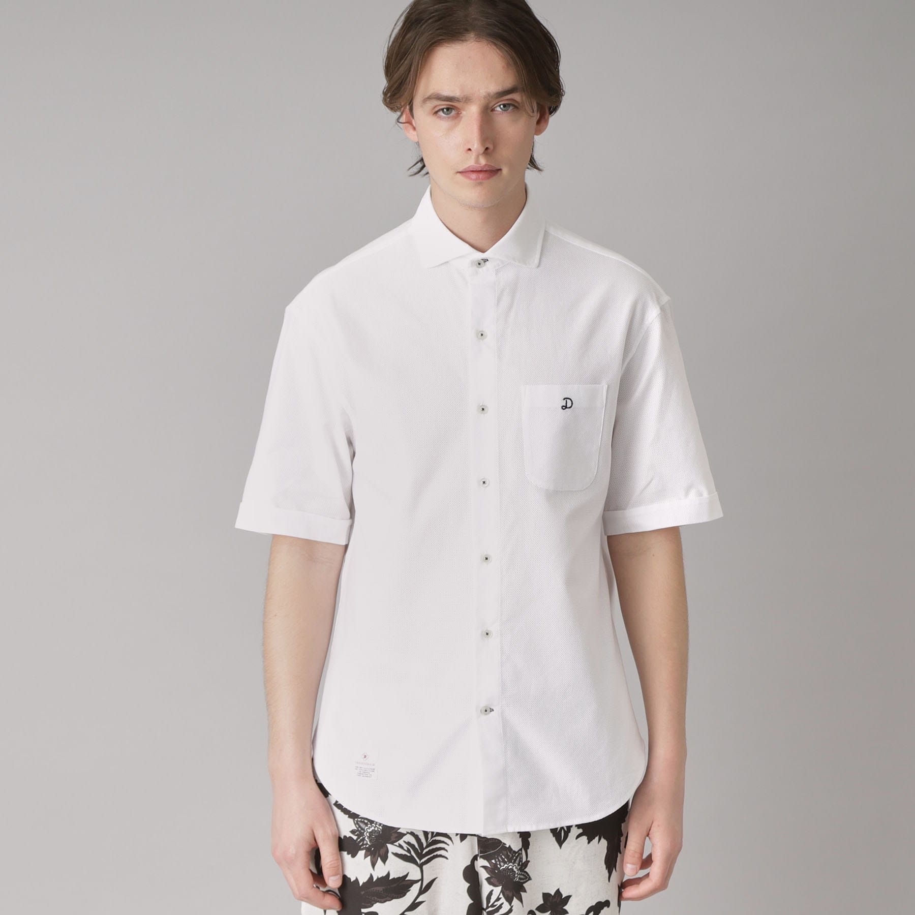 ドレステリア DRESSTERIOR メッシュエアー ハーフスリーブシャツ （ホワイト(001)） ホワイト(001)