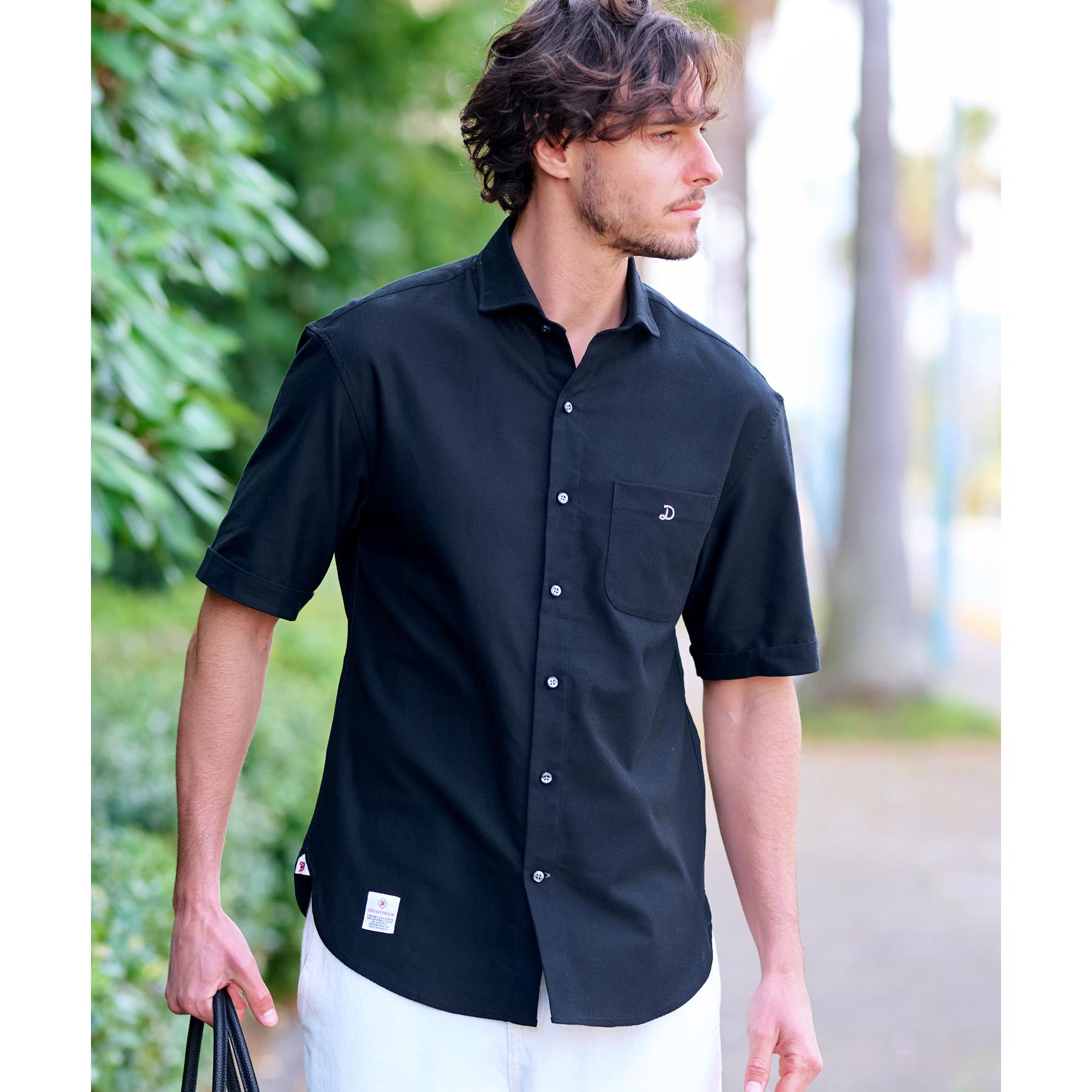 ドレステリア DRESSTERIOR メッシュエアー ハーフスリーブシャツ （ブラック(019)） ブラック(019)