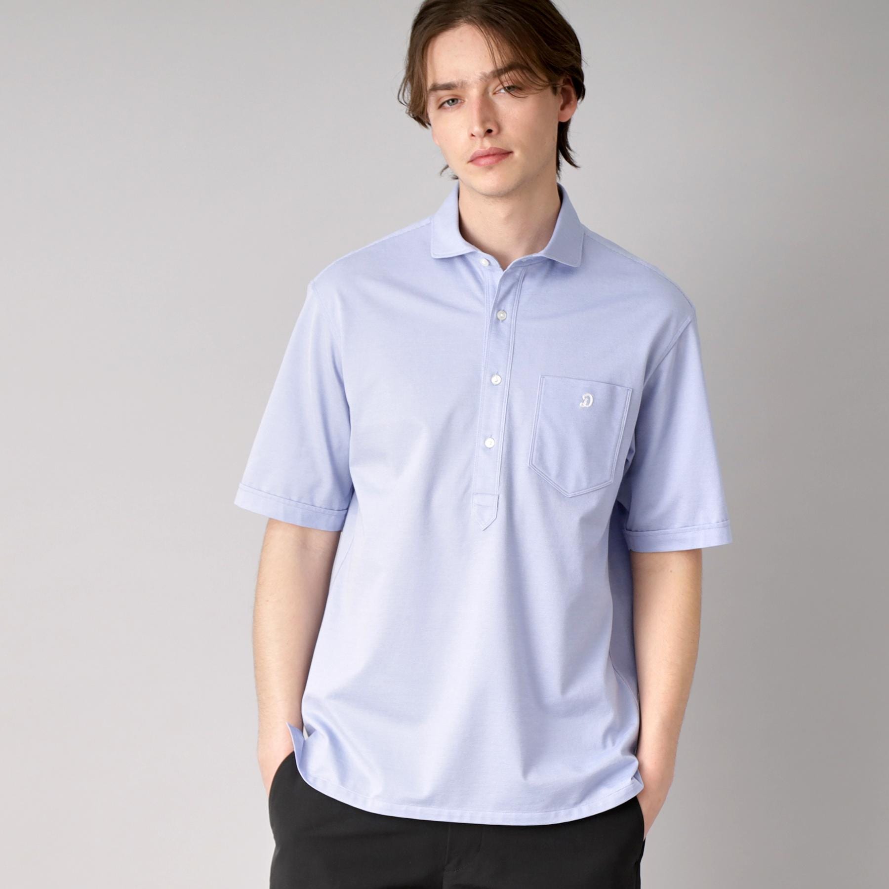ドレステリア DRESSTERIOR COOL MAX プルオーバーシャツ （サックスブルー(090)） サックスブルー(090)