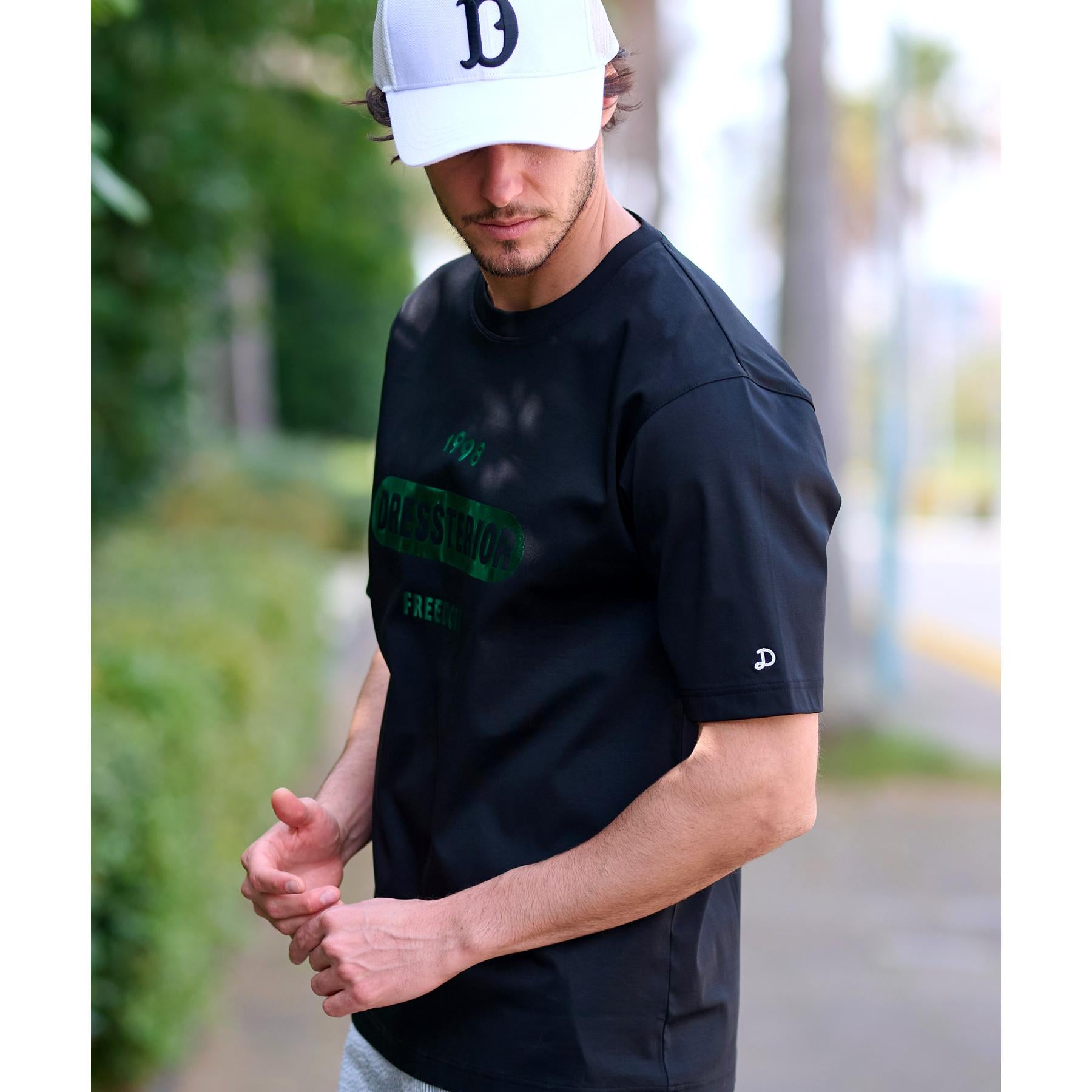 ドレステリア DRESSTERIOR 【接触冷感／抗菌防臭／消臭】ICE CLEAR COTTON 大阪ルクア&EC限定 ロゴT （ブラック(019)） ブラック(019)