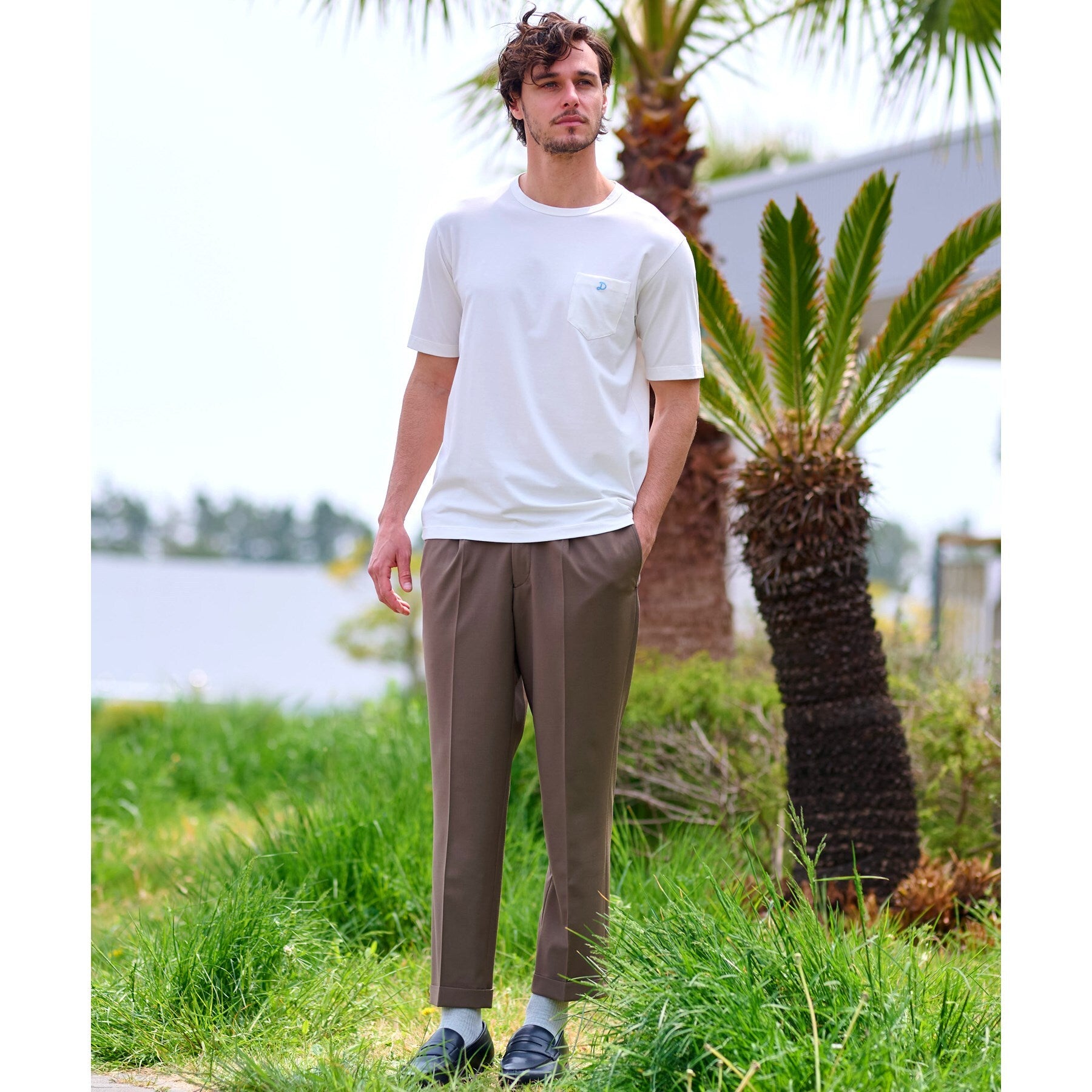 ドレステリア DRESSTERIOR ベーシックTシャツ （ホワイト(001)） ホワイト(001)