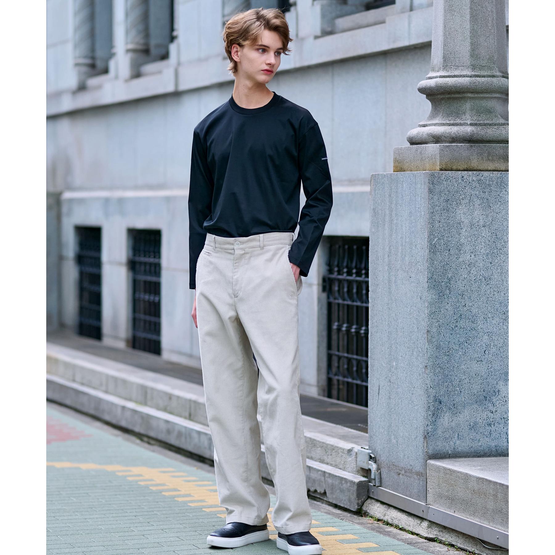ドレステリア DRESSTERIOR 【接触冷感／抗菌防臭／消臭】ICE CLEAR COTTON クルーネックロンT （ブラック(019)） ブラック(019)