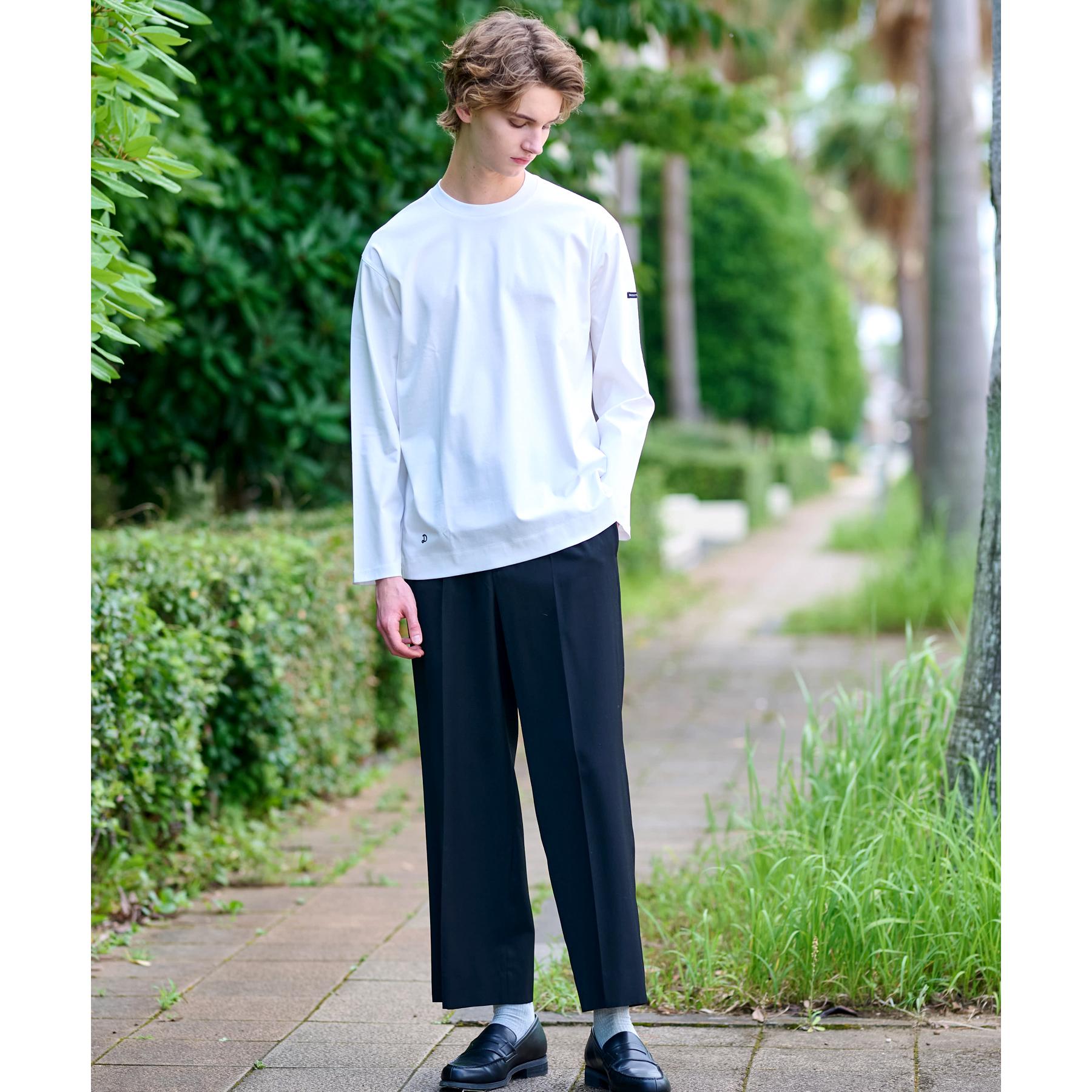 ドレステリア DRESSTERIOR 【接触冷感／抗菌防臭／消臭】ICE CLEAR COTTON クルーネックロンT （ブラック(019)） ブラック(019)
