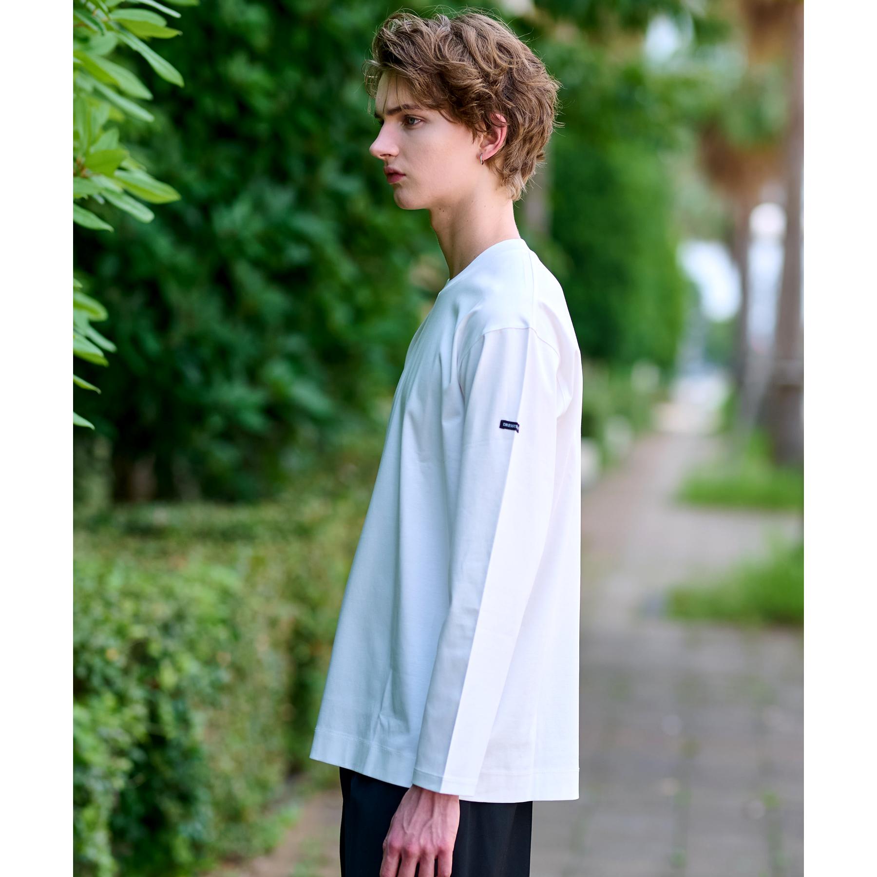 ドレステリア DRESSTERIOR 【接触冷感／抗菌防臭／消臭】ICE CLEAR COTTON クルーネックロンT （ブラック(019)） ブラック(019)