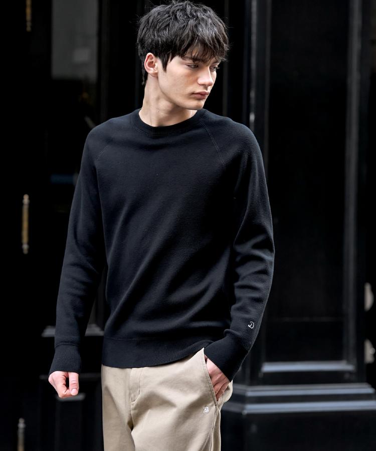 ドレステリア DRESSTERIOR コットンカシミヤスムースニット （ブラック(019)） ブラック(019)