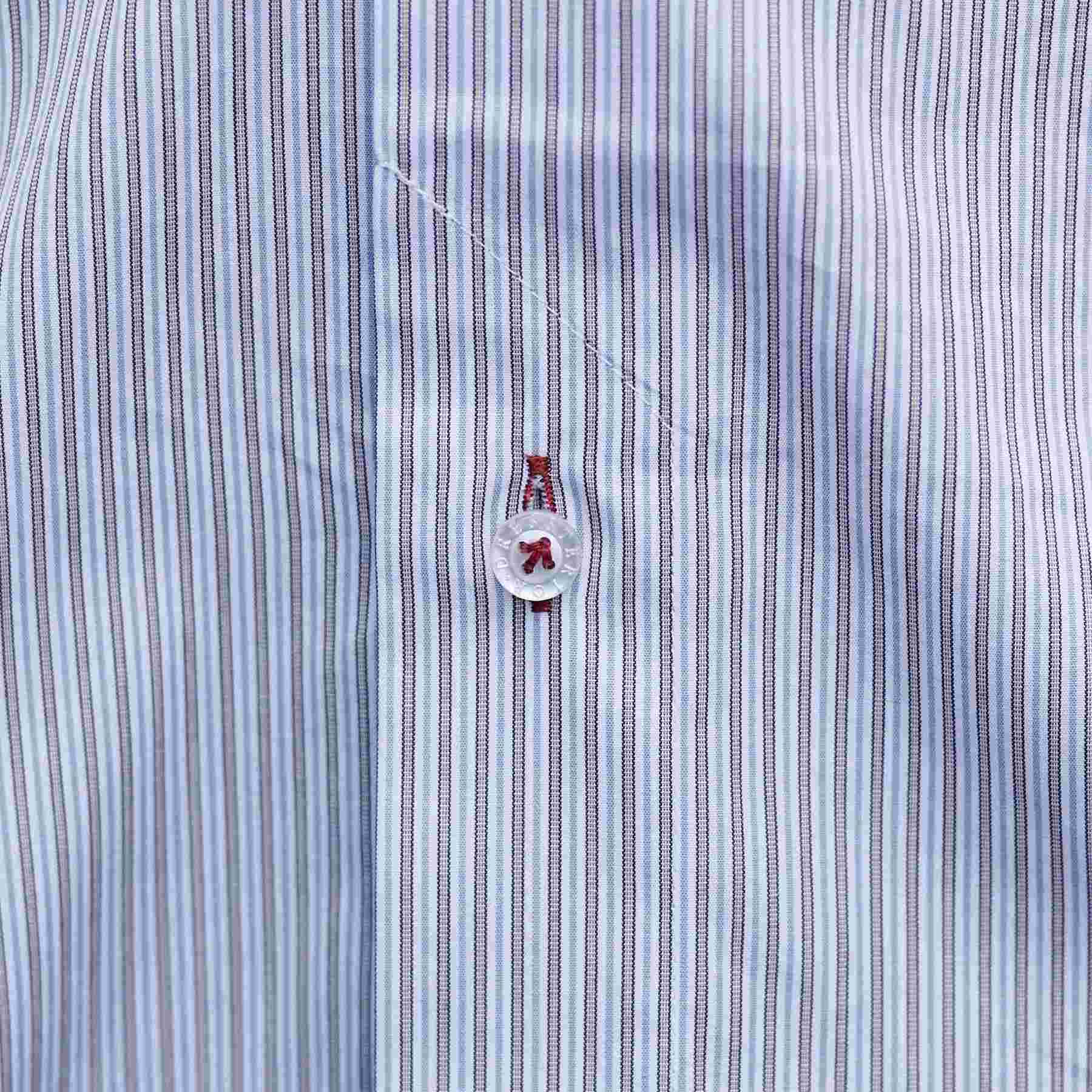 ドレステリア DRESSTERIOR レギュラーカラークレリック ストライプドレスシャツ （ベージュ(352)） ベージュ(352)