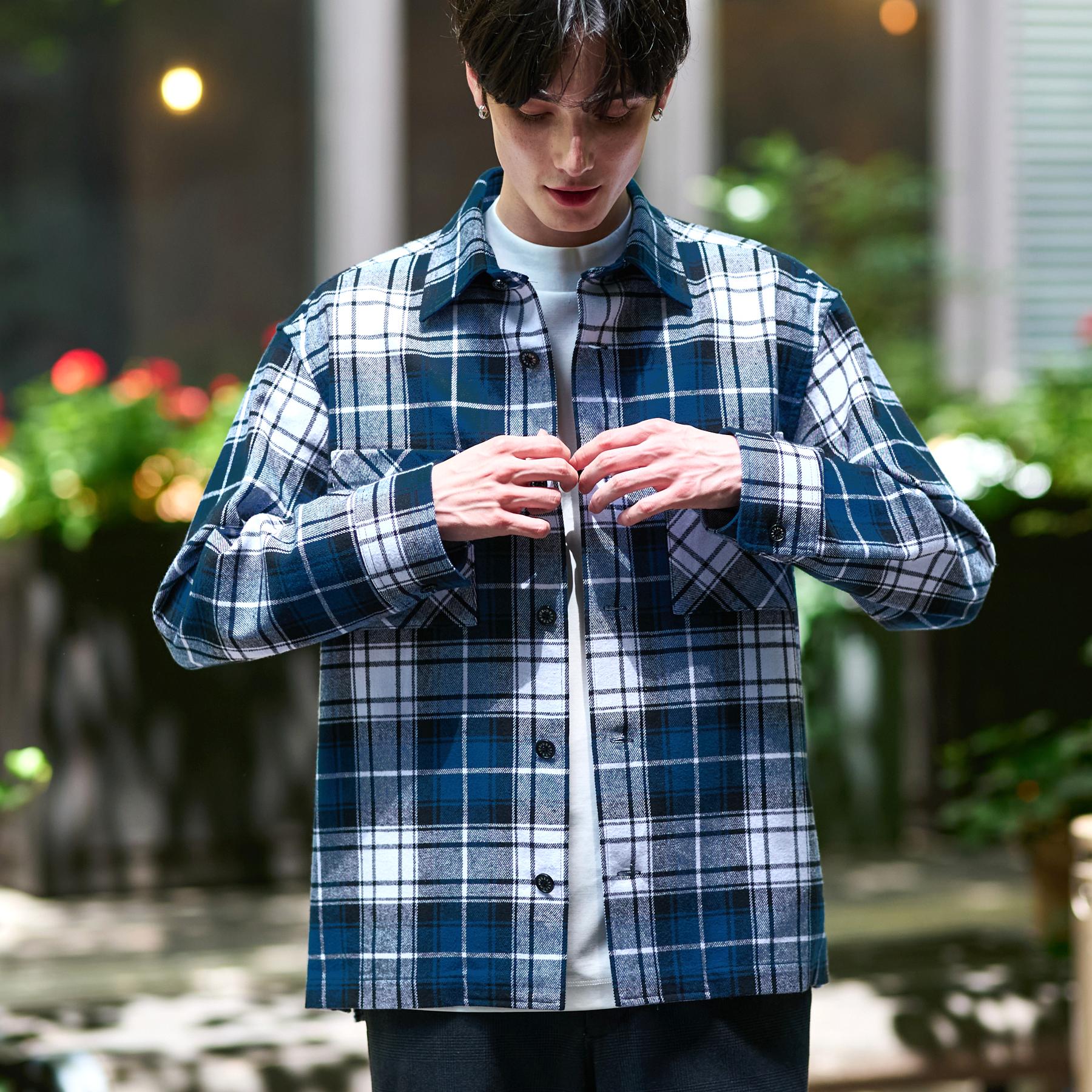 ドレステリア DRESSTERIOR タータンチェック CPOシャツブルゾン （イエロー(232)） イエロー(232)