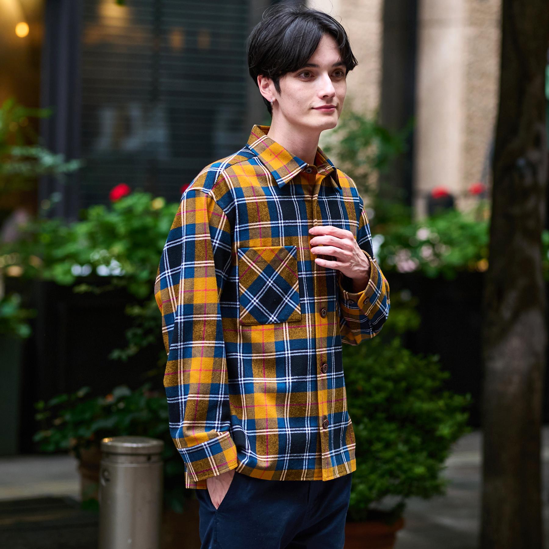 ドレステリア DRESSTERIOR タータンチェック CPOシャツブルゾン （イエロー(232)） イエロー(232)