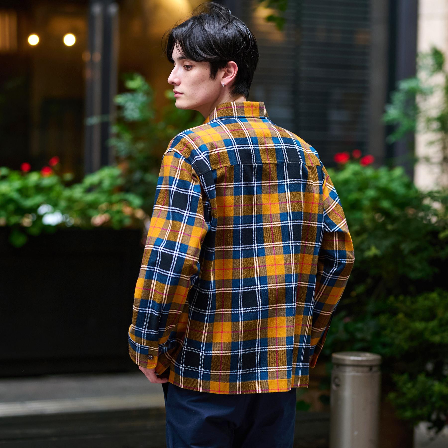 ドレステリア DRESSTERIOR タータンチェック CPOシャツブルゾン （イエロー(232)） イエロー(232)