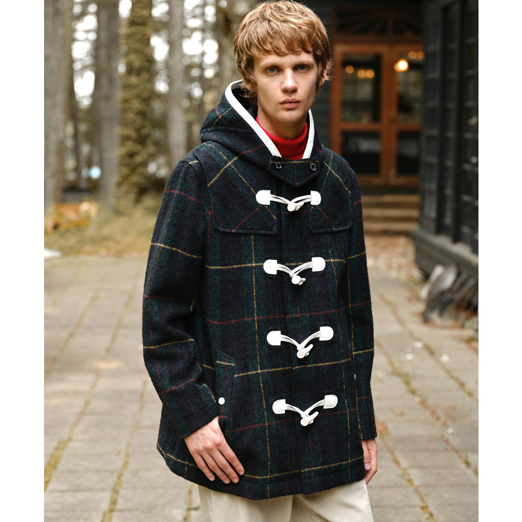 ドレステリア DRESSTERIOR タータンチェック ダッフルジャケット （グリーン(224)） グリーン(224)