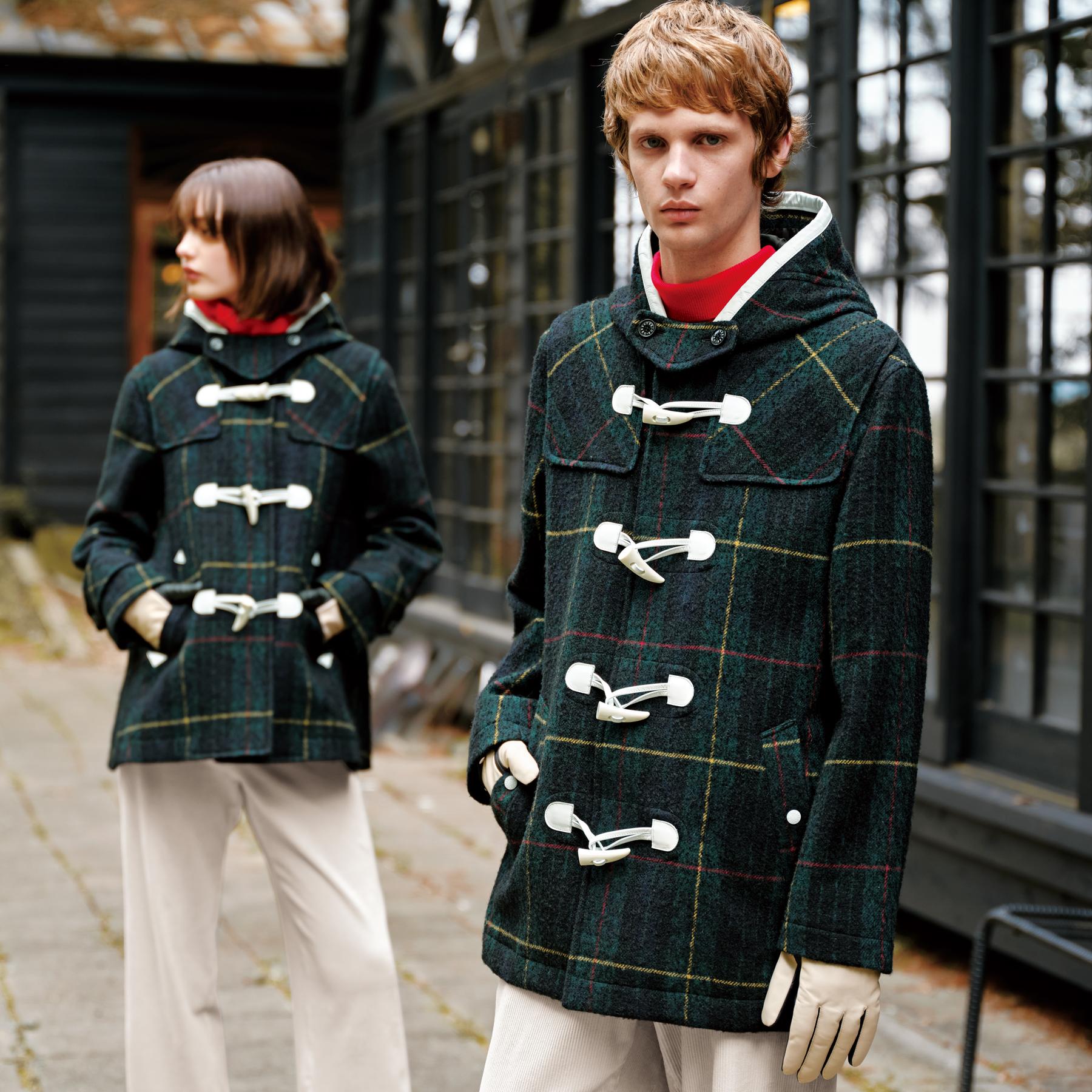 ドレステリア DRESSTERIOR タータンチェック ダッフルジャケット （グリーン(224)） グリーン(224)