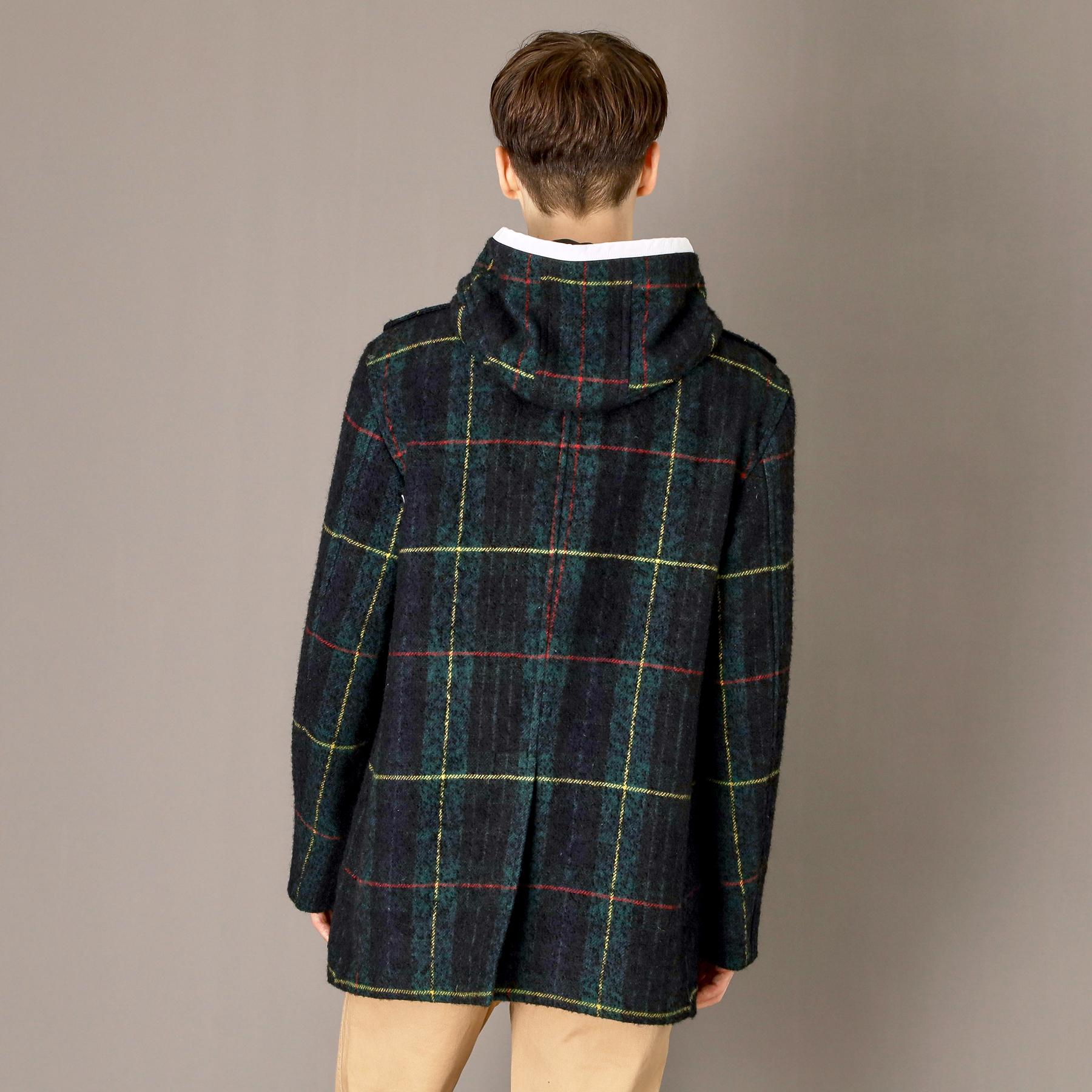 ドレステリア DRESSTERIOR タータンチェック ダッフルジャケット （グリーン(224)） グリーン(224)