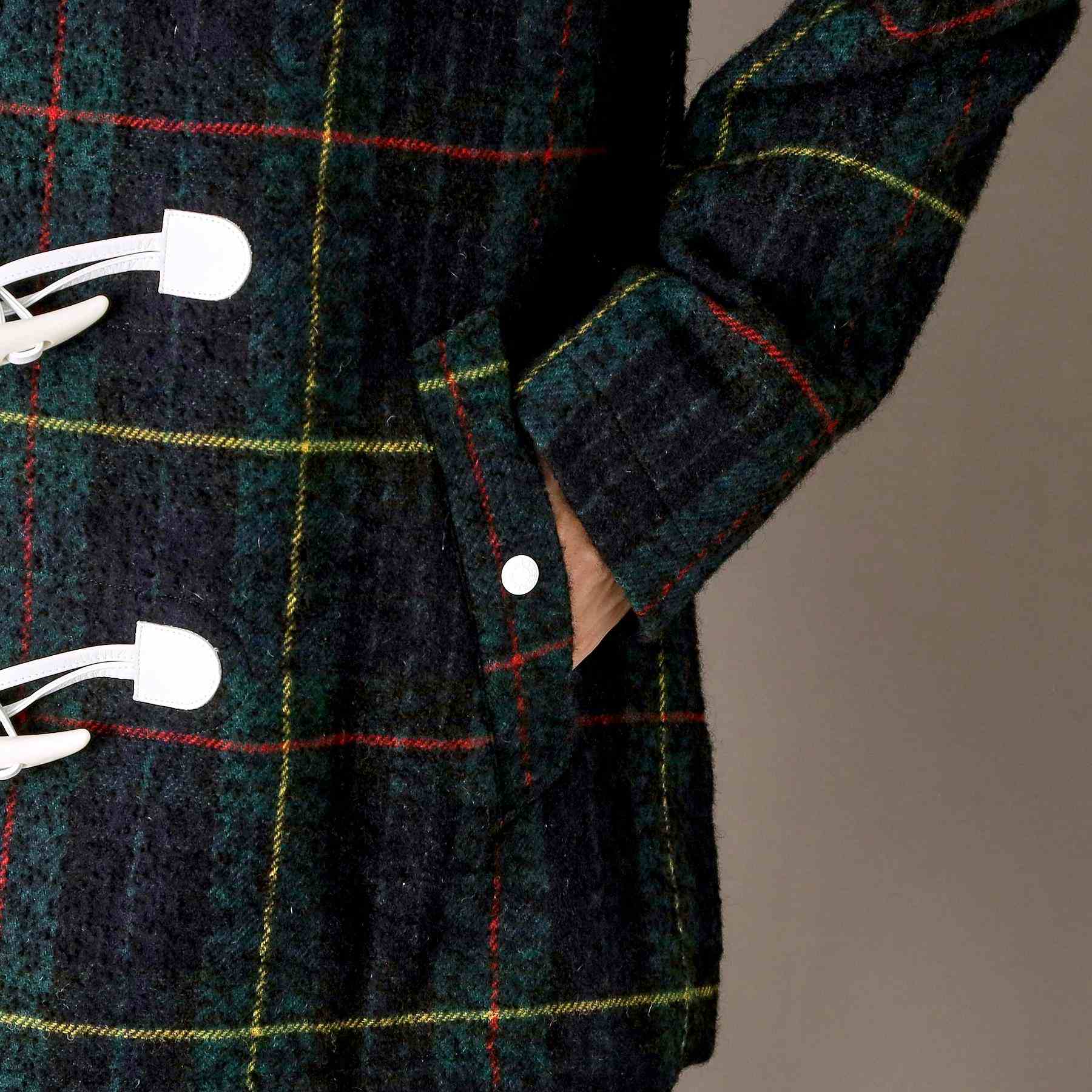 ドレステリア DRESSTERIOR タータンチェック ダッフルジャケット （グリーン(224)） グリーン(224)