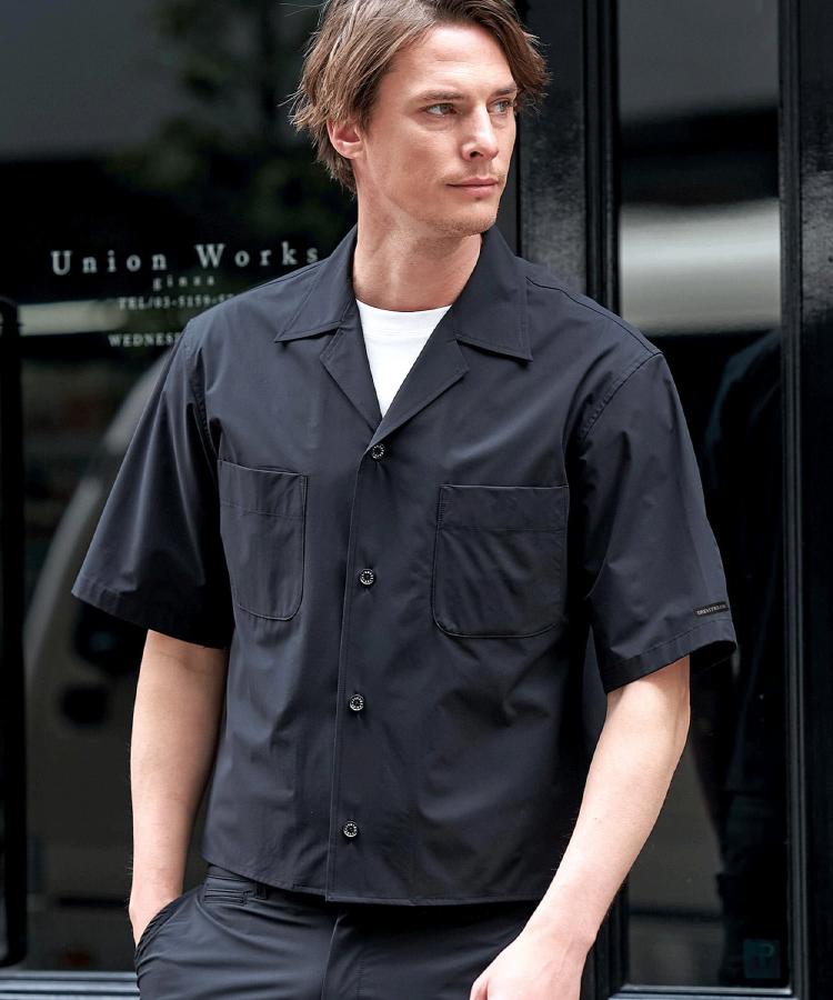 ドレステリア DRESSTERIOR SOLOTEX ストレッチオープンカラーシャツ （ベージュ(052)） ベージュ(052)
