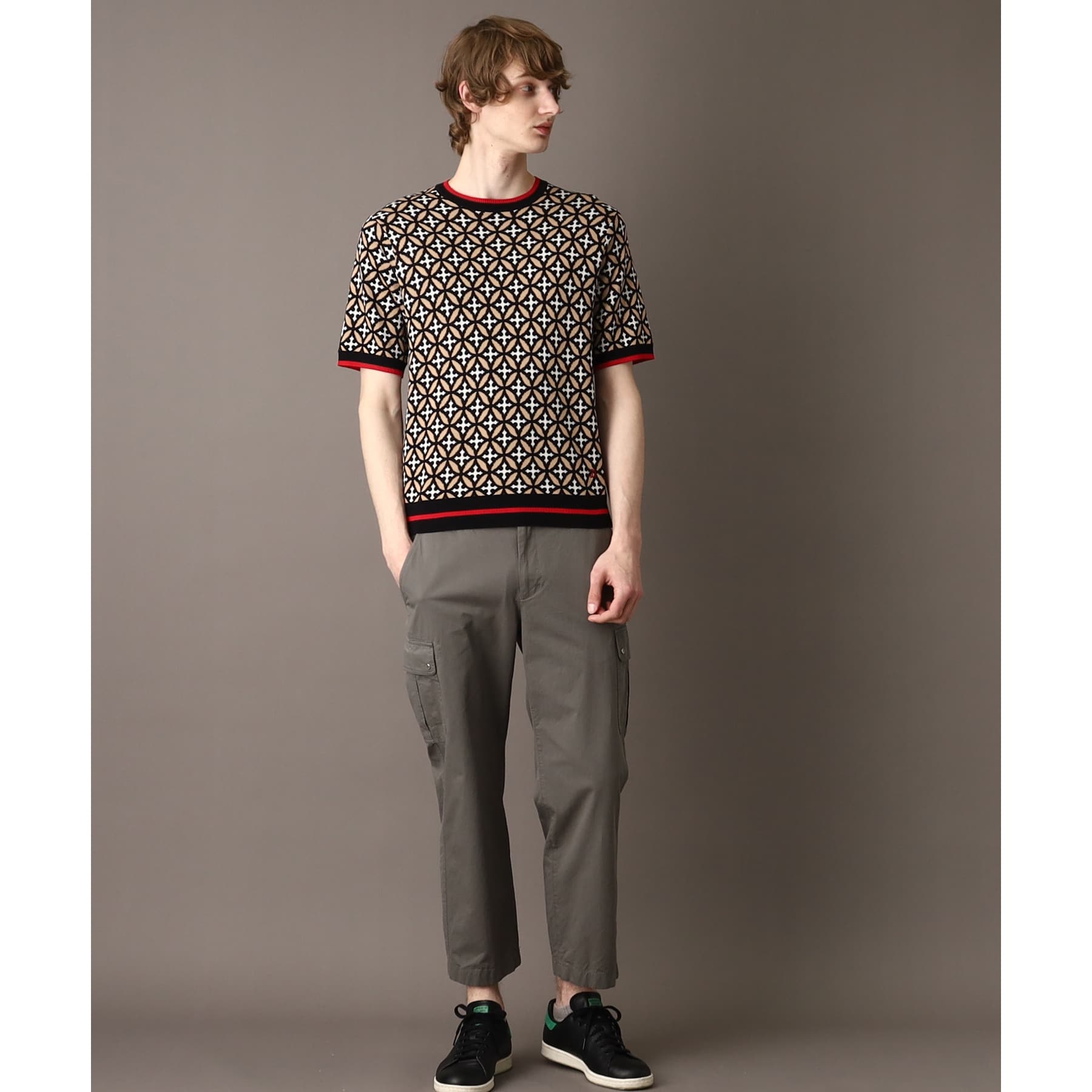DRESSTERIOR Overlap Circle Short Sleeve Knit