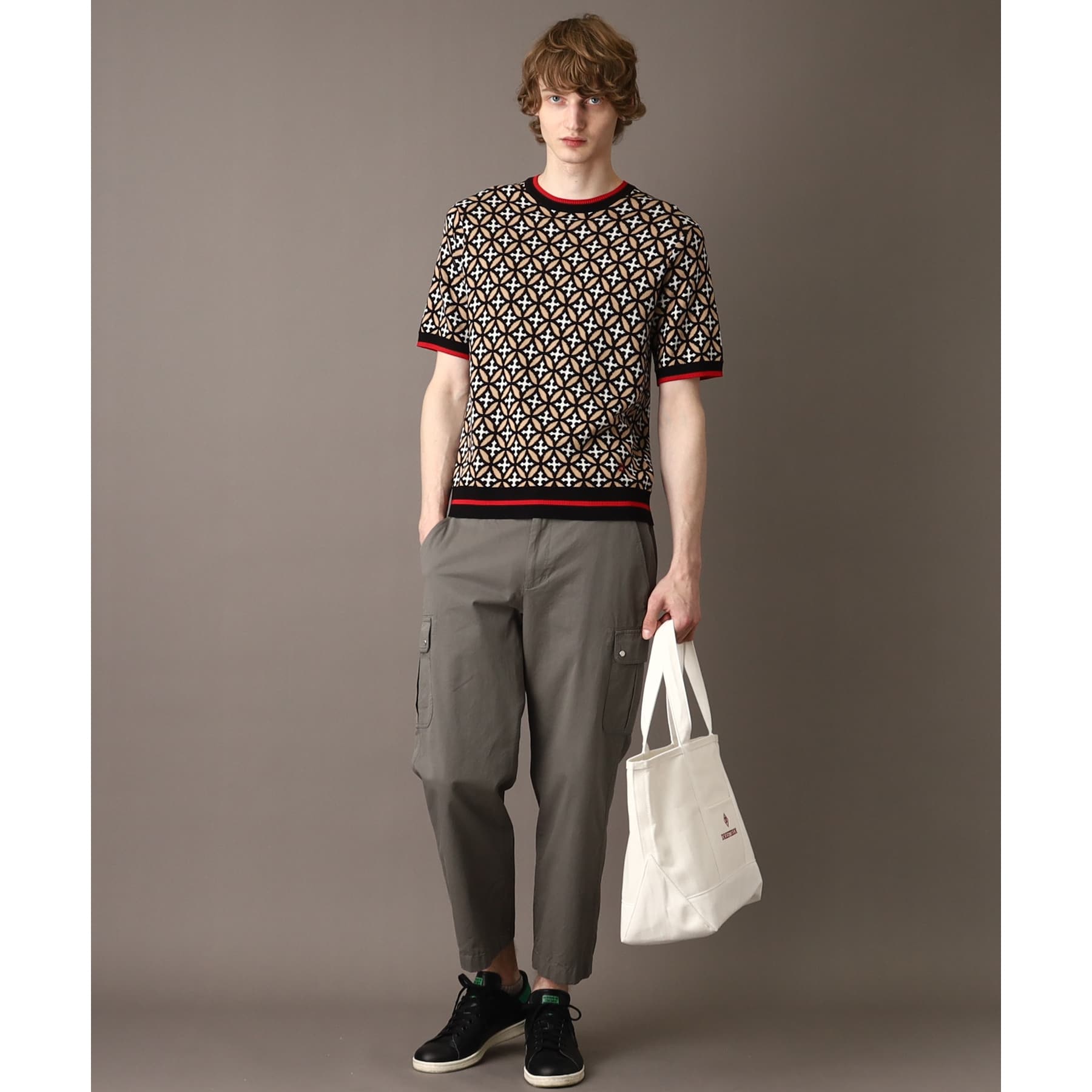 DRESSTERIOR Overlap Circle Short Sleeve Knit