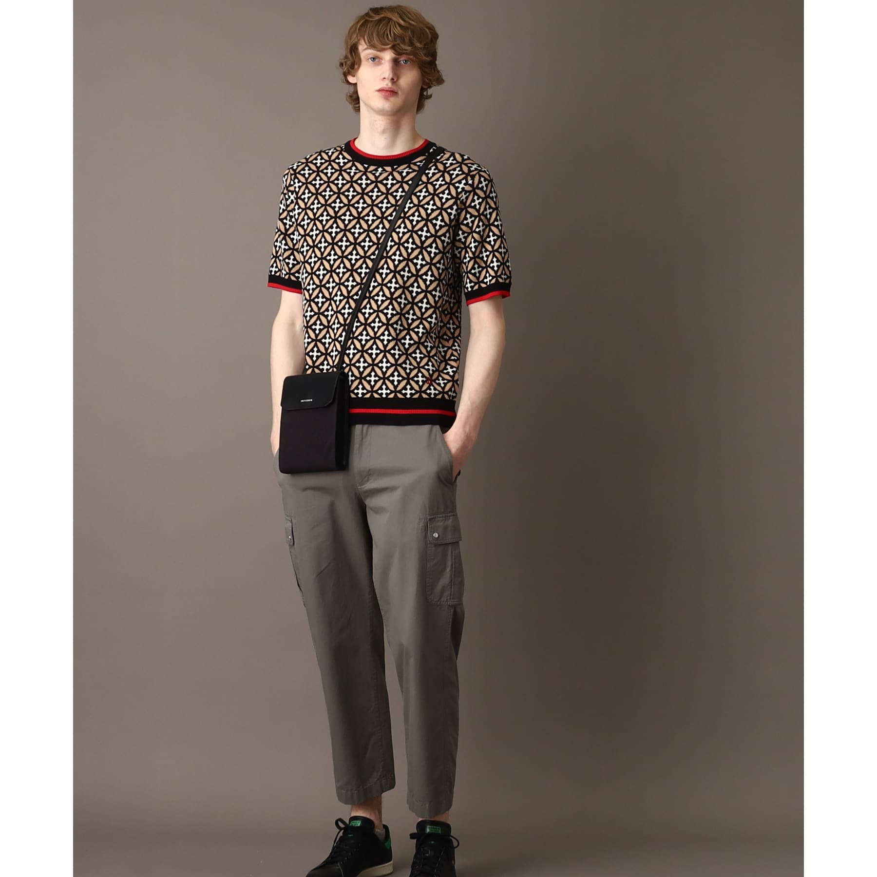 DRESSTERIOR Overlap Circle Short Sleeve Knit