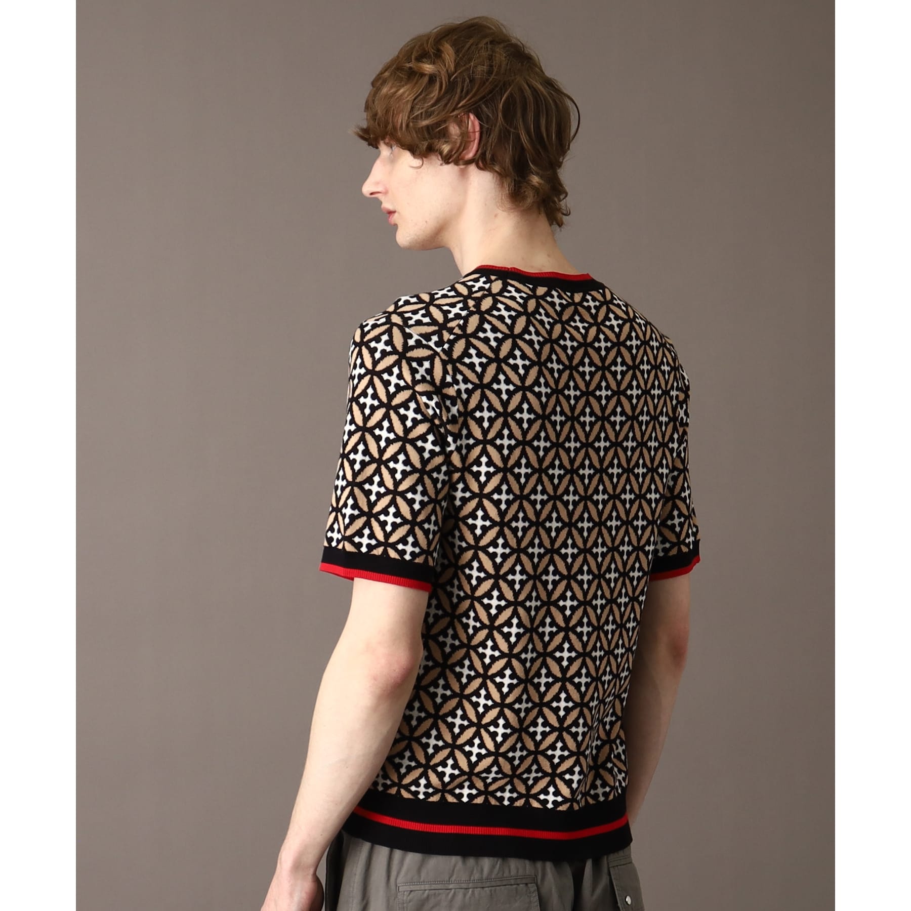 DRESSTERIOR Overlap Circle Short Sleeve Knit