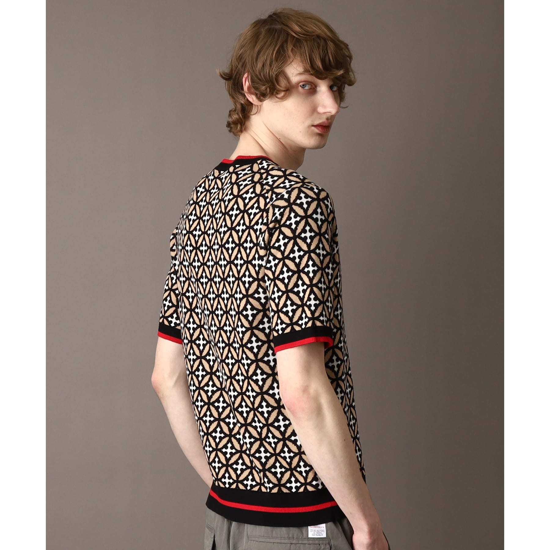 DRESSTERIOR Overlap Circle Short Sleeve Knit