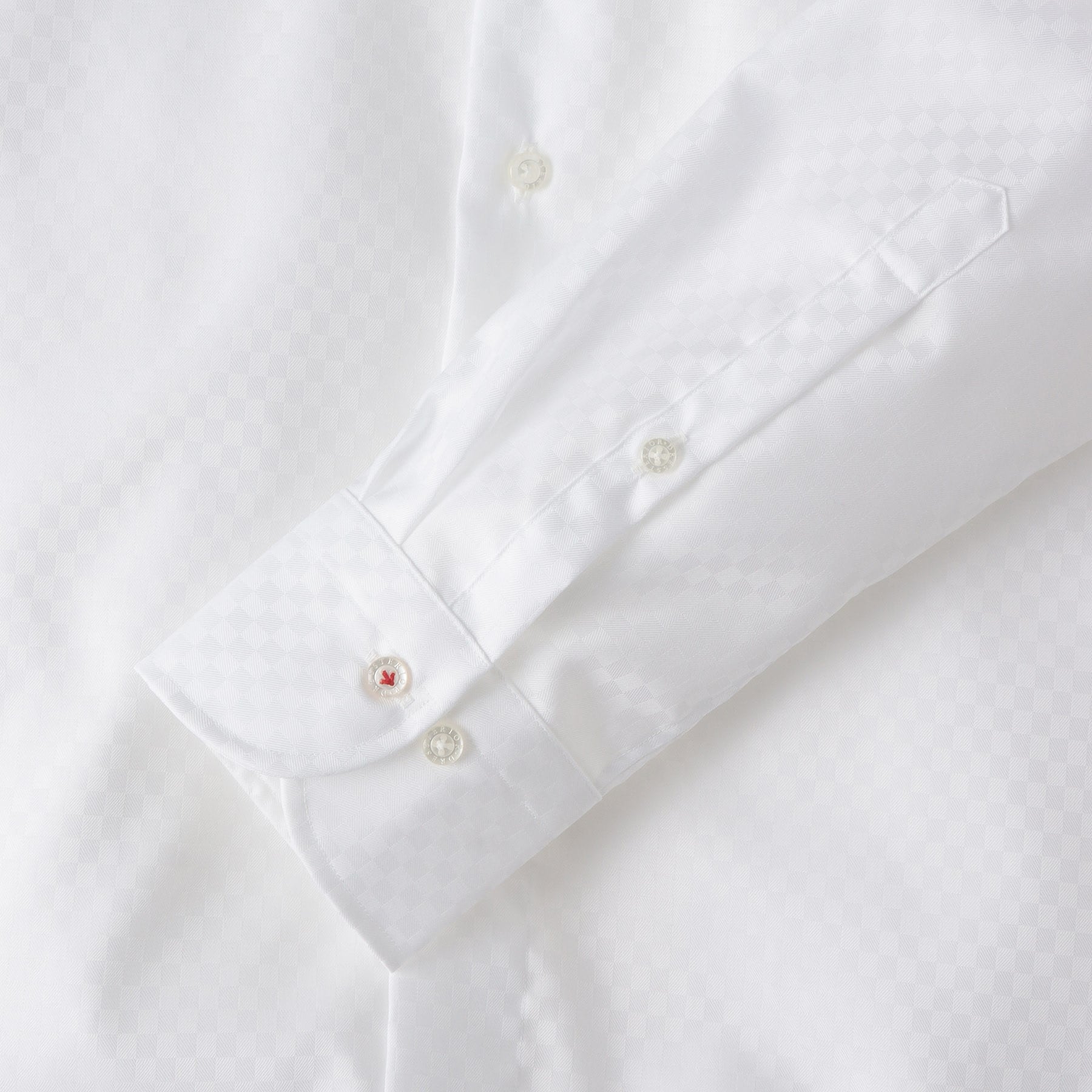 DRESSTERIOR 100 Double Dobby Square Jacquard Shirt