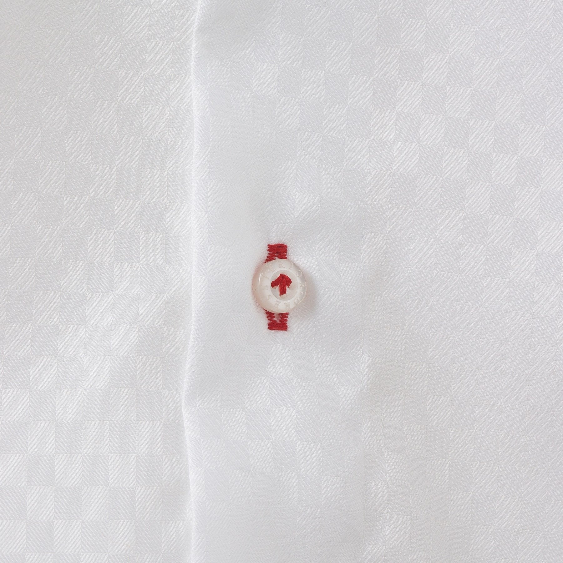 DRESSTERIOR 100 Double Dobby Square Jacquard Shirt