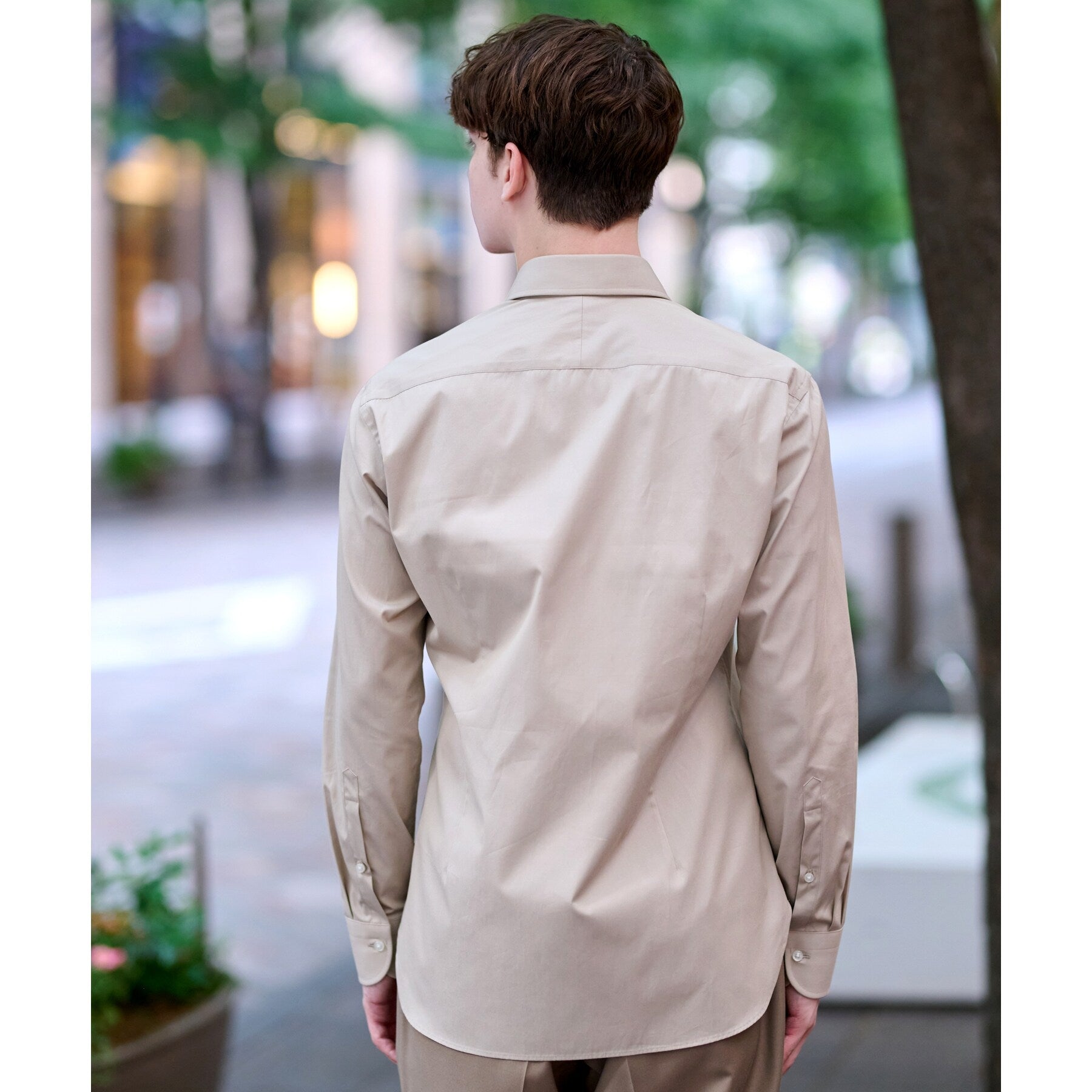 ドレステリア DRESSTERIOR レギュラカラードレスシャツ （ライトベージュ(051)） ライトベージュ(051)