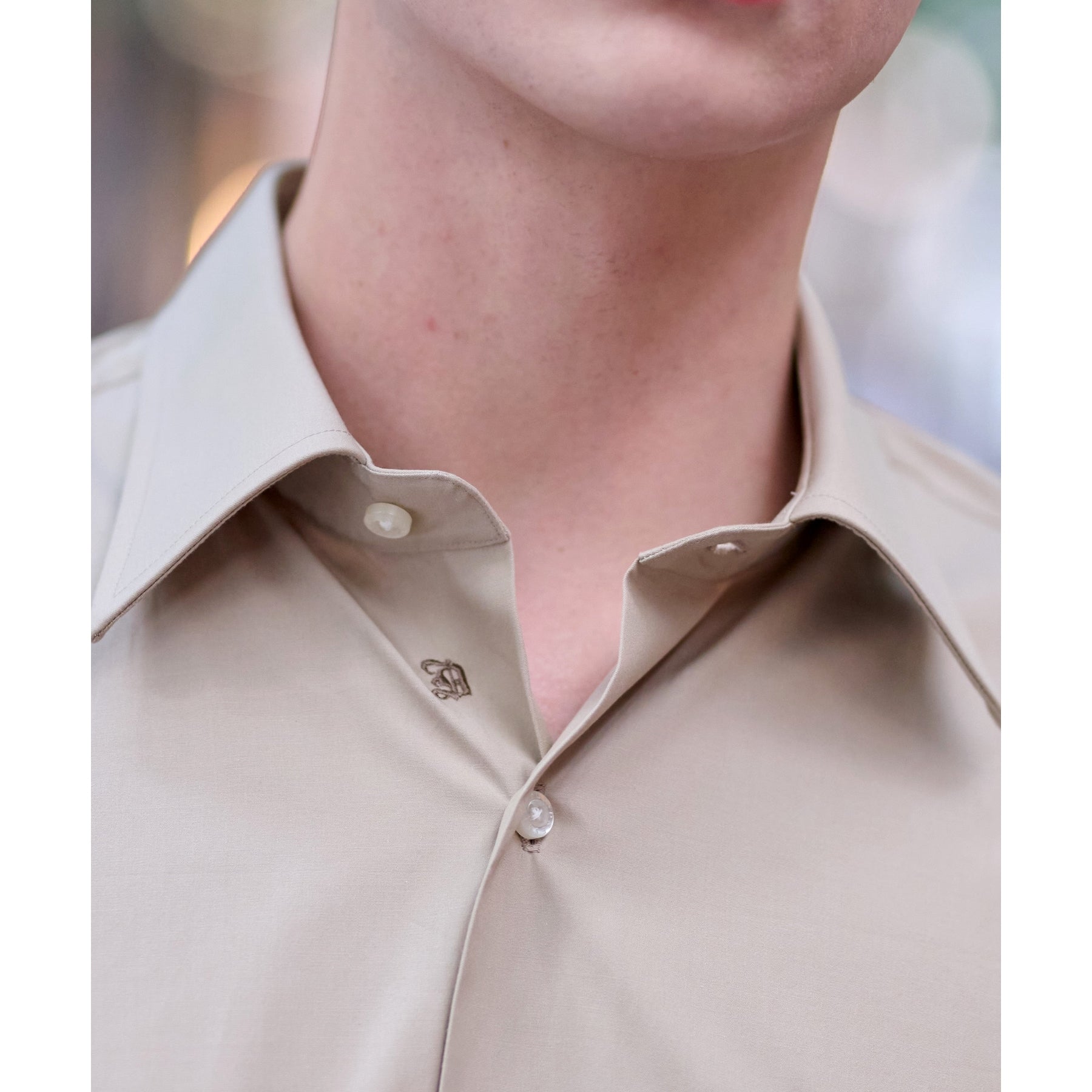 ドレステリア DRESSTERIOR レギュラカラードレスシャツ （ライトベージュ(051)） ライトベージュ(051)