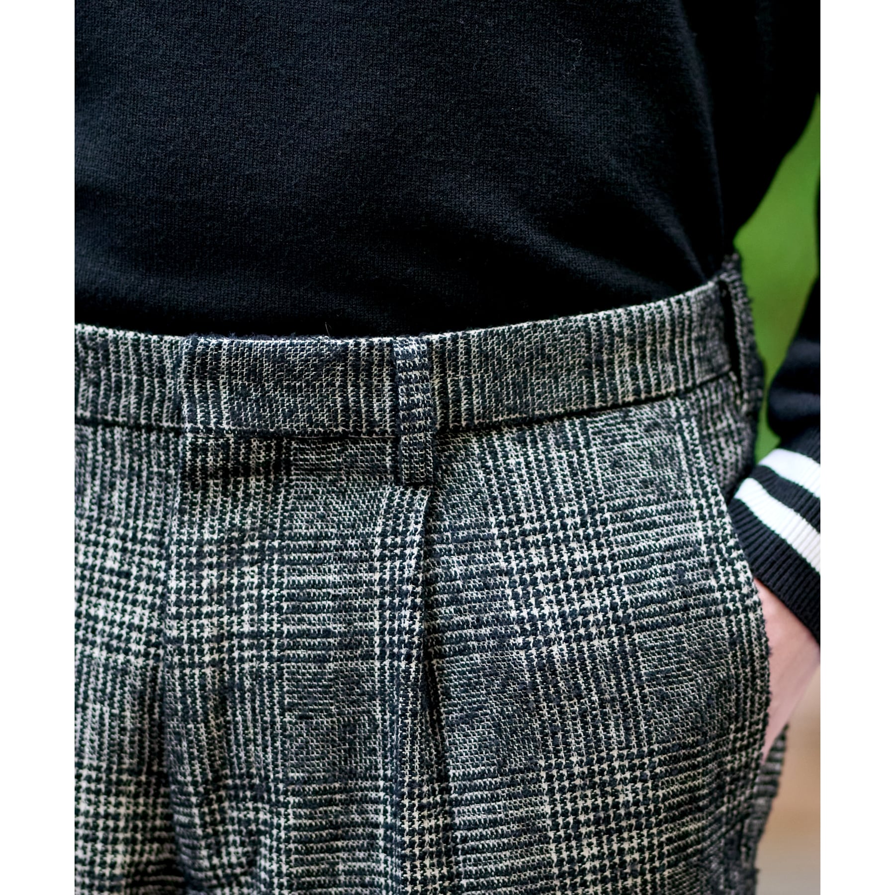 ドレステリア DRESSTERIOR ループグレンチェック ワイドパンツ （チャコールグレー(214)） チャコールグレー(214)