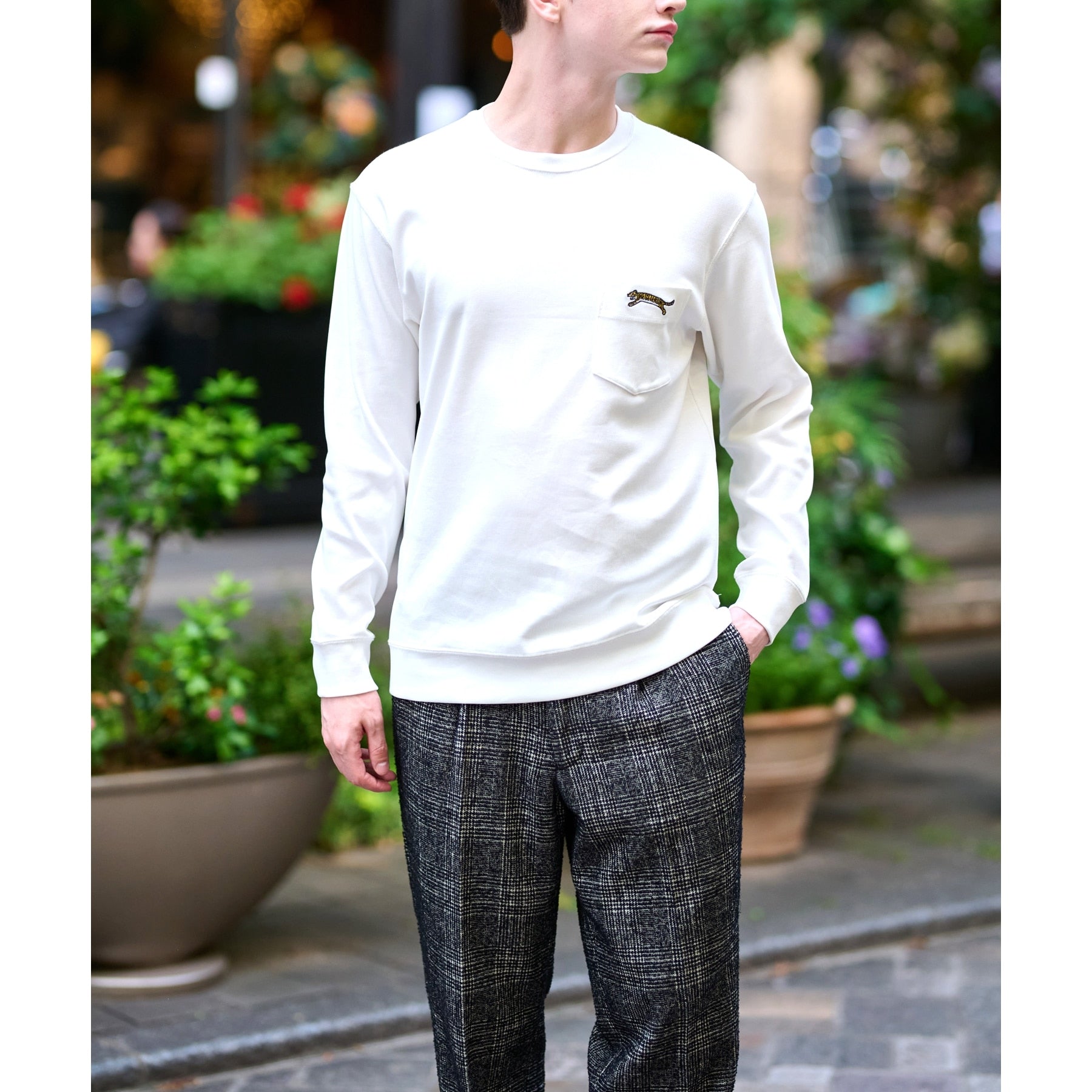 ドレステリア DRESSTERIOR ループグレンチェック ワイドパンツ （チャコールグレー(214)） チャコールグレー(214)