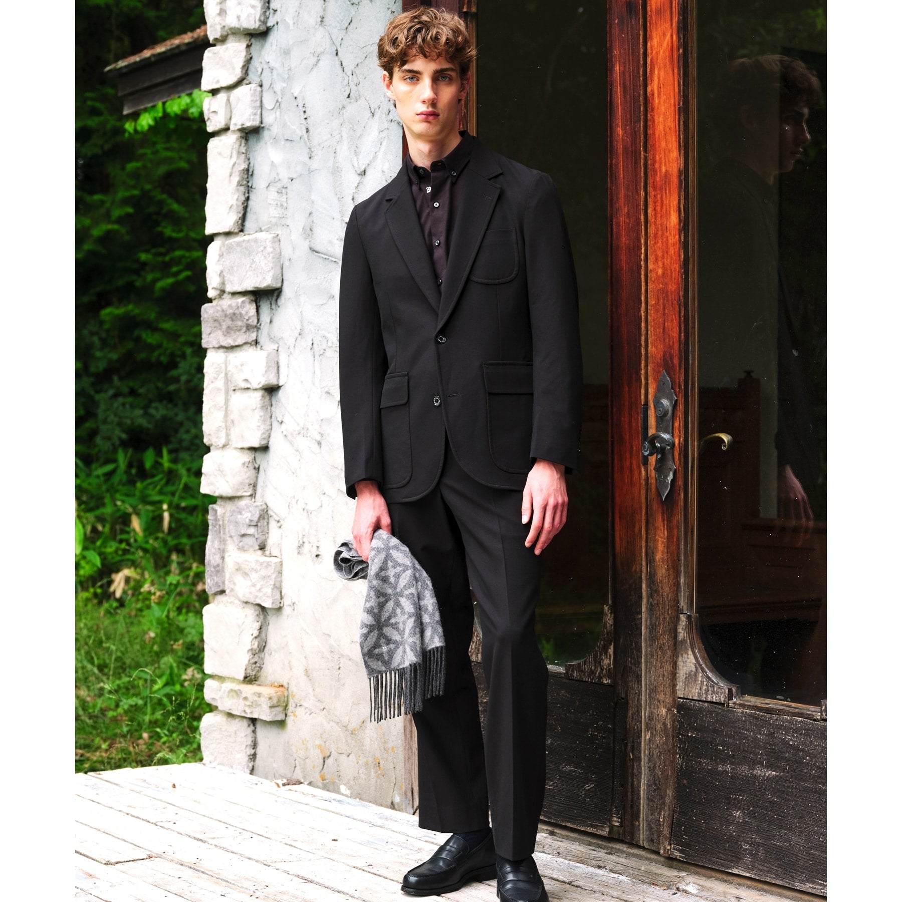 ドレステリア DRESSTERIOR TRシャギー ツータックパンツ （ブラック(019)） ブラック(019)